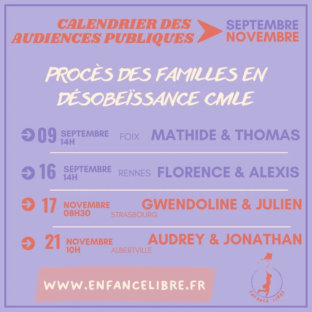 RENTREE SCOLAIRE  : DES FAMILLES DEVANT LES JUGES