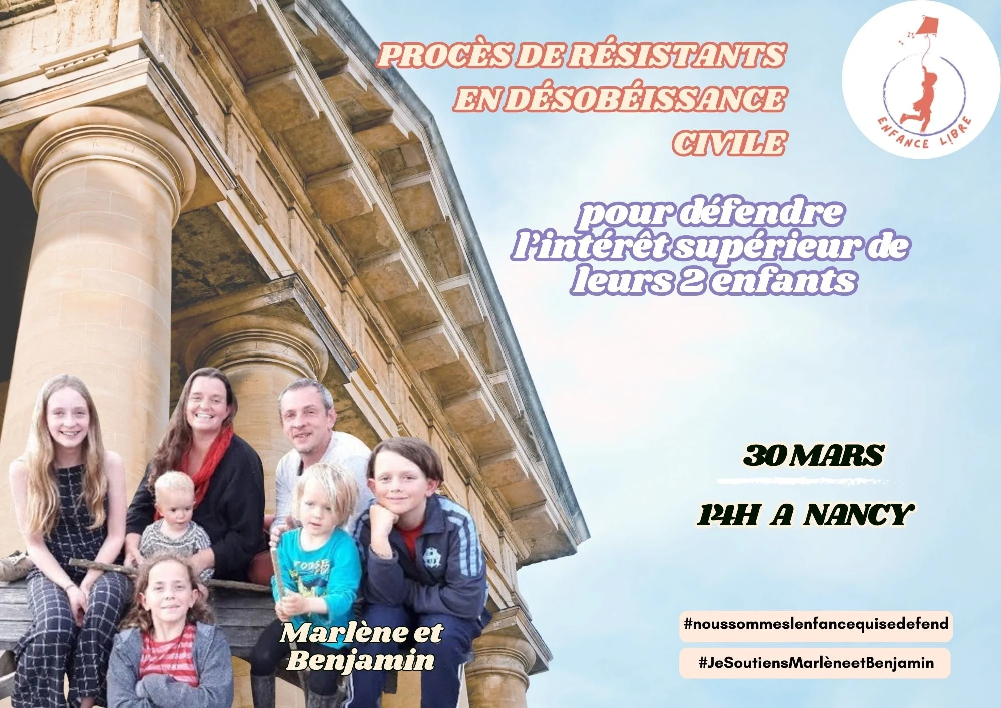 Annonce du procès Marlène et Benjamin