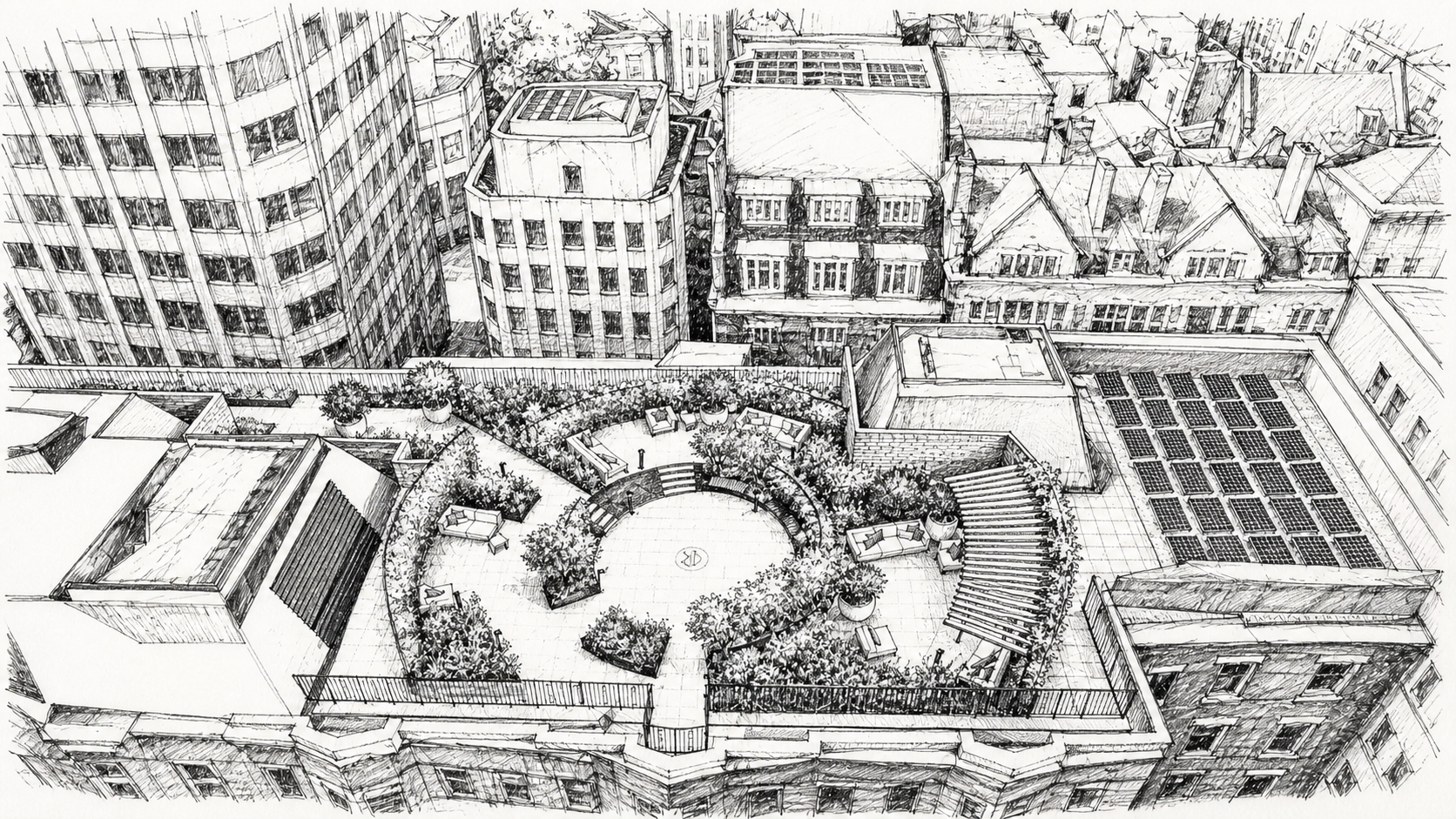  PAD’s illustration of the proposed new bespoke roof garden 