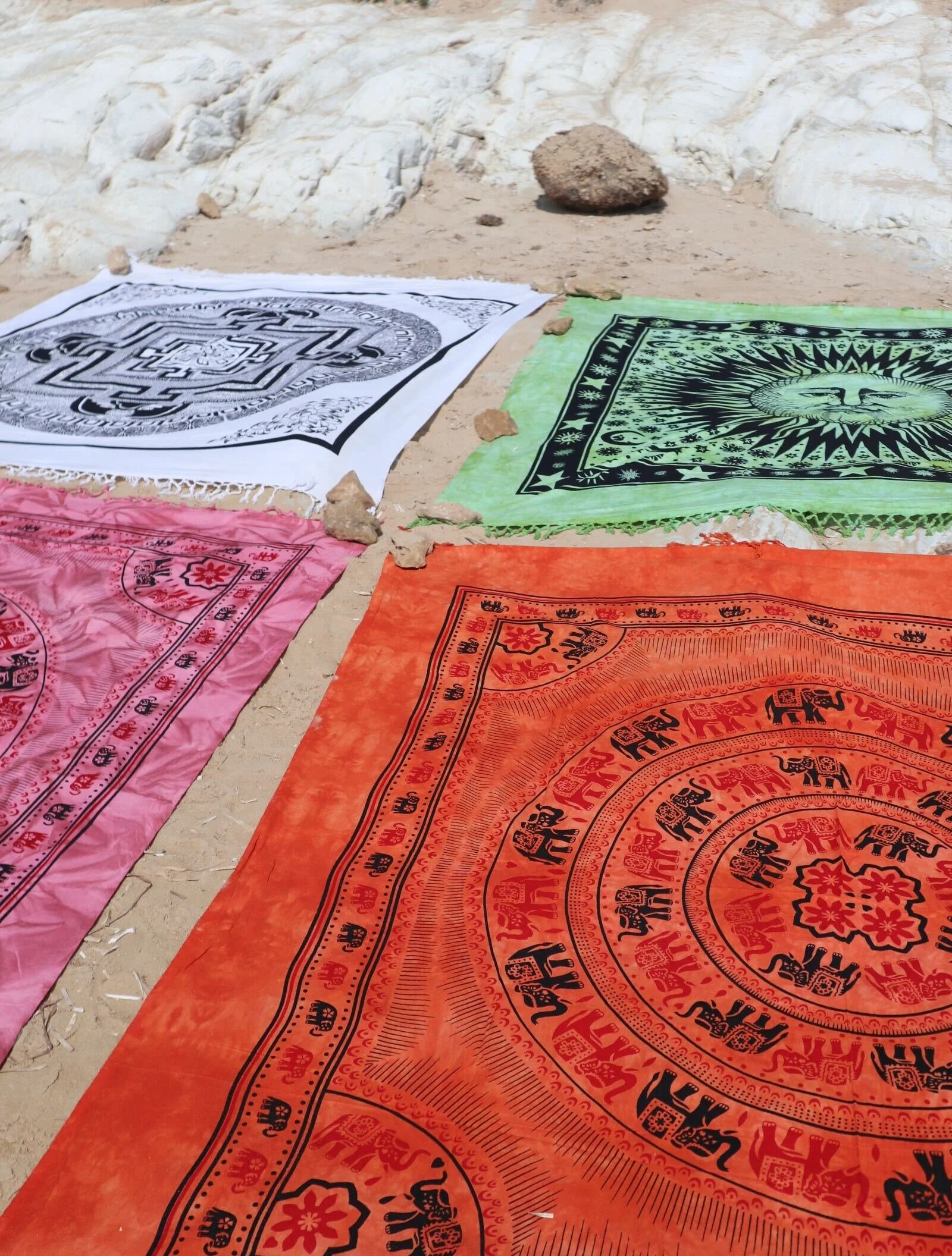 batic printed towels