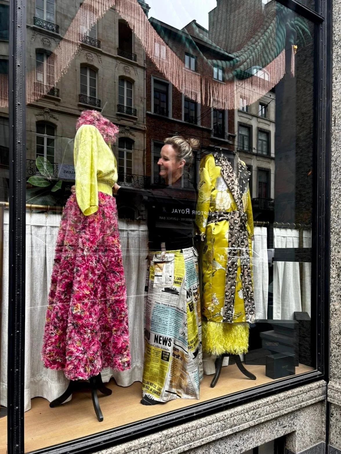 Grateful to have my new collection showcased @corinthiabrussels 🤍