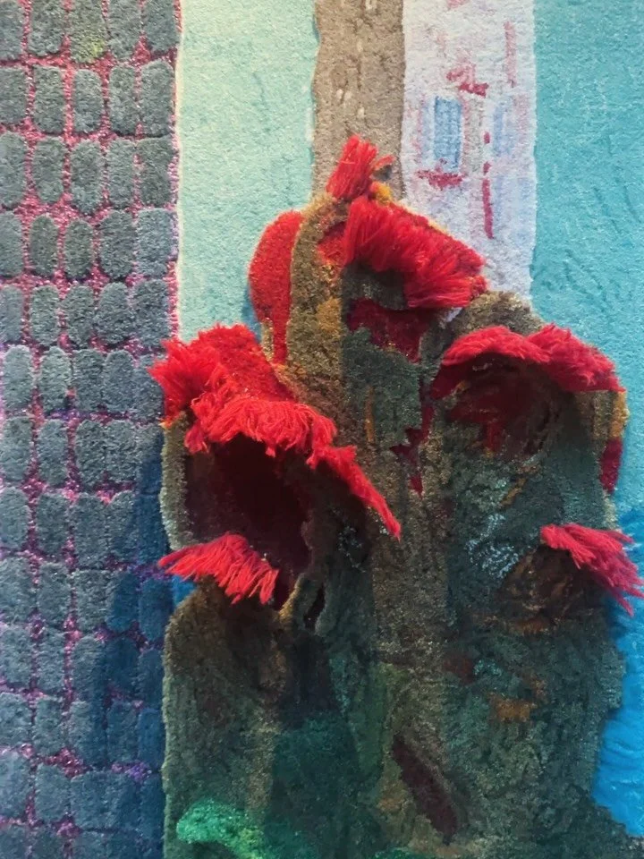 From painting to tapestry to wearables. 

@williamlimcl3 @taipingcarpets @peninsulahongkong #artinresonance 

So honoured to see @white_odile @flickyourhair @lavina.ym.lim @shawandtell @elaineyanlingng @williamlimcl3 wearing @katerintheys 💕
 
Walkin