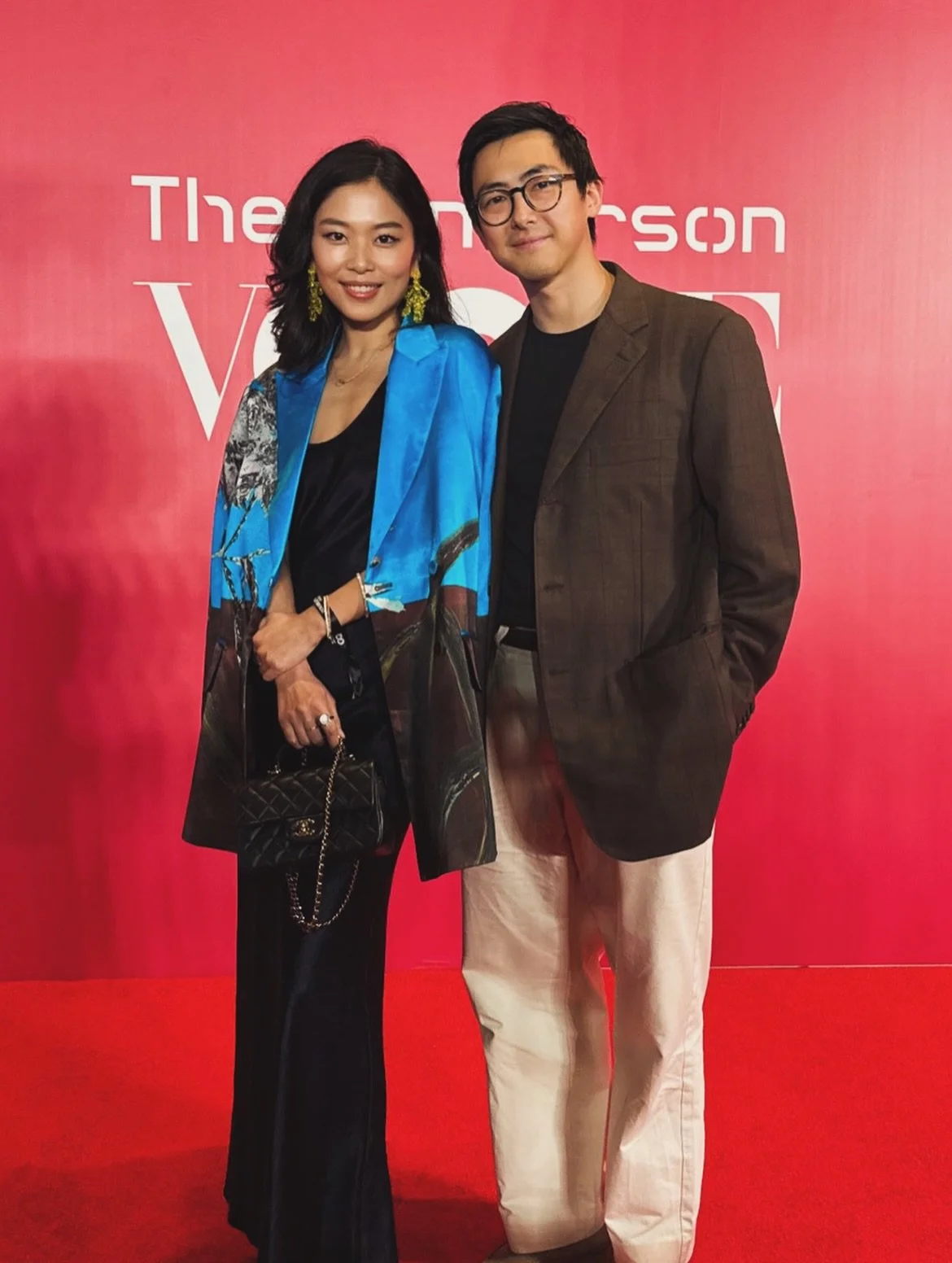 So honoured to see @elaine__lu wearing @katerintheys  X @williamlimcl3 at @voguehongkong X @gqhongkong 💕