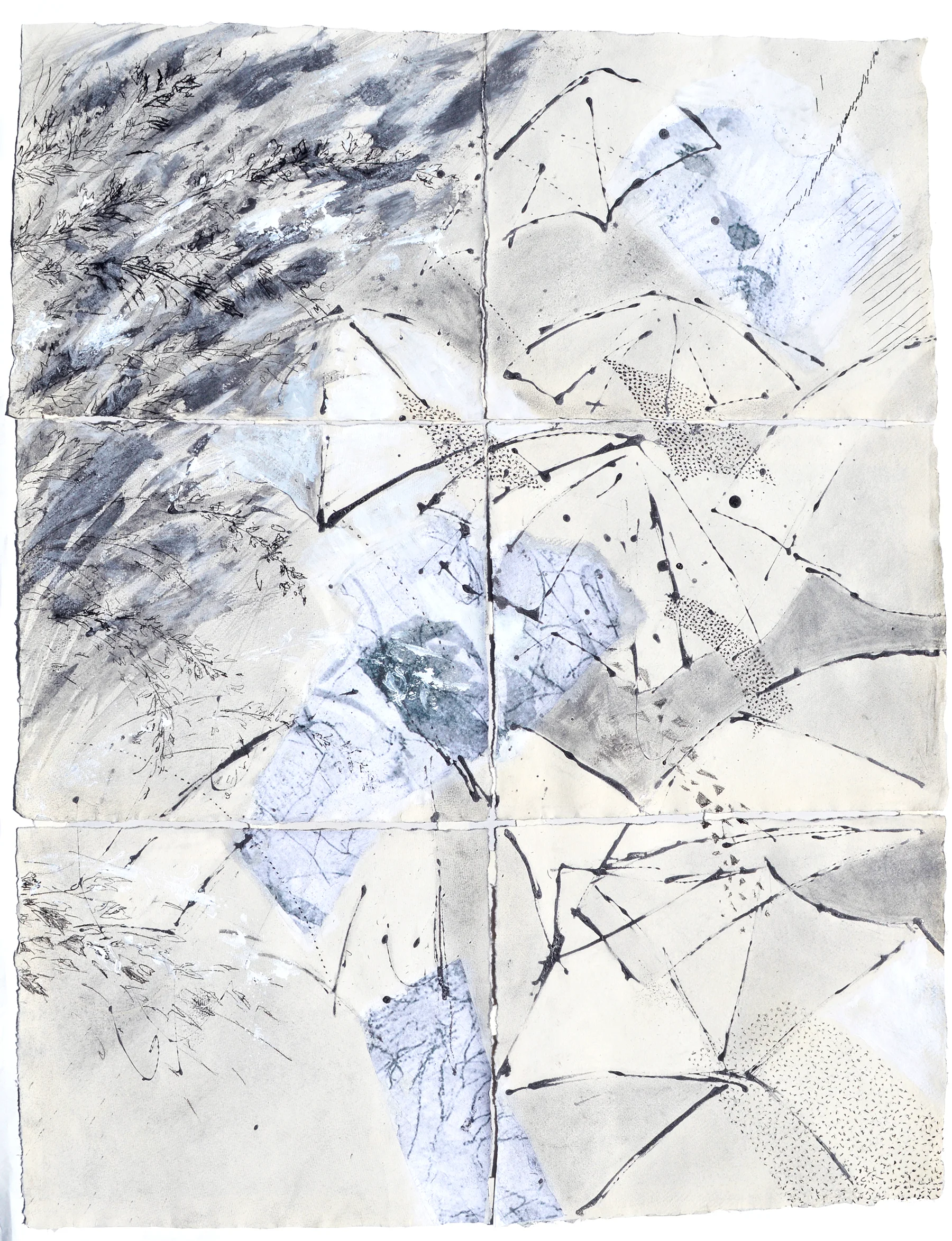 Tokyo Umbrellas panel drawing 2015
