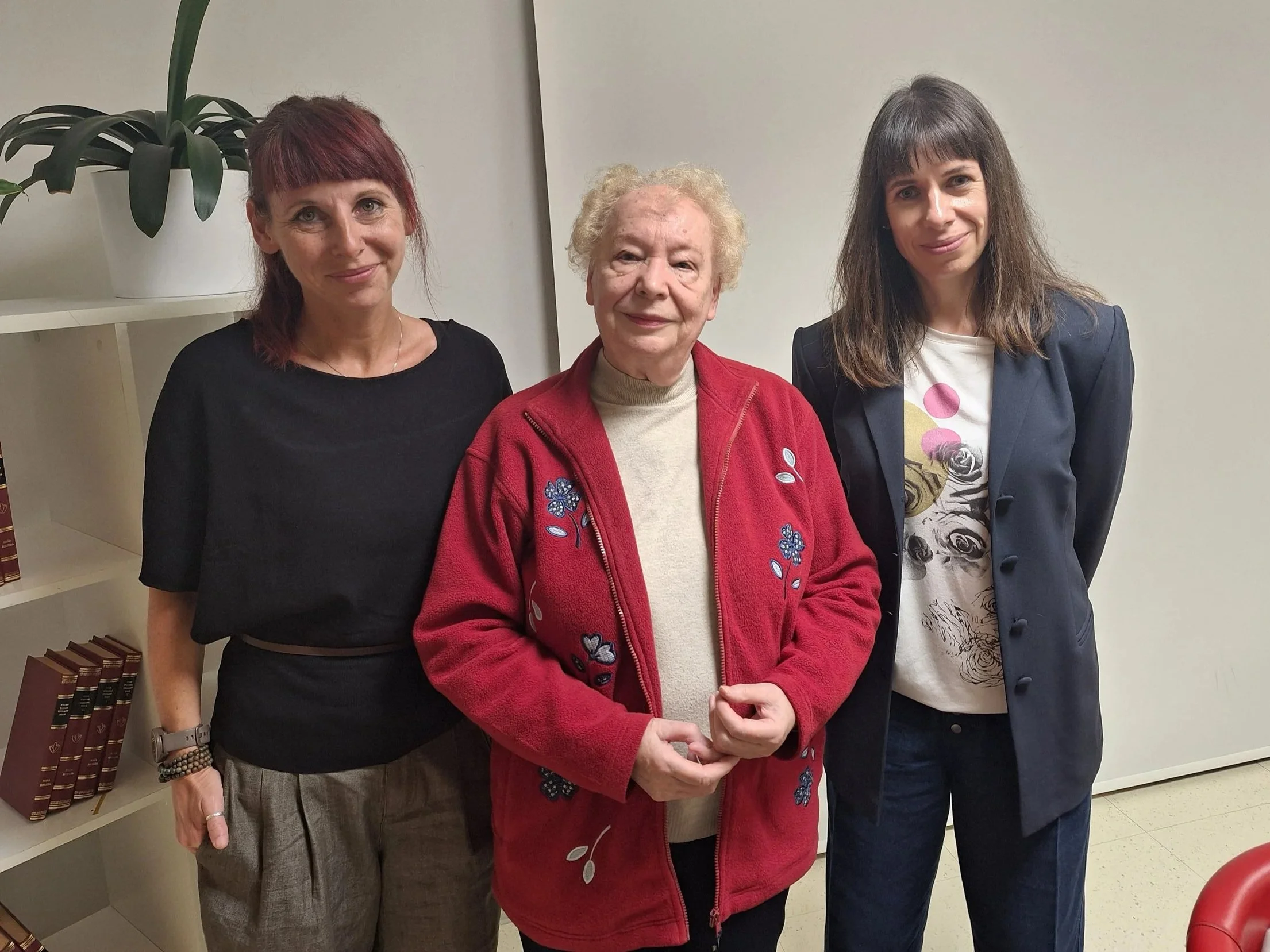 Z Angeliko Hribar po Ljubljani njene