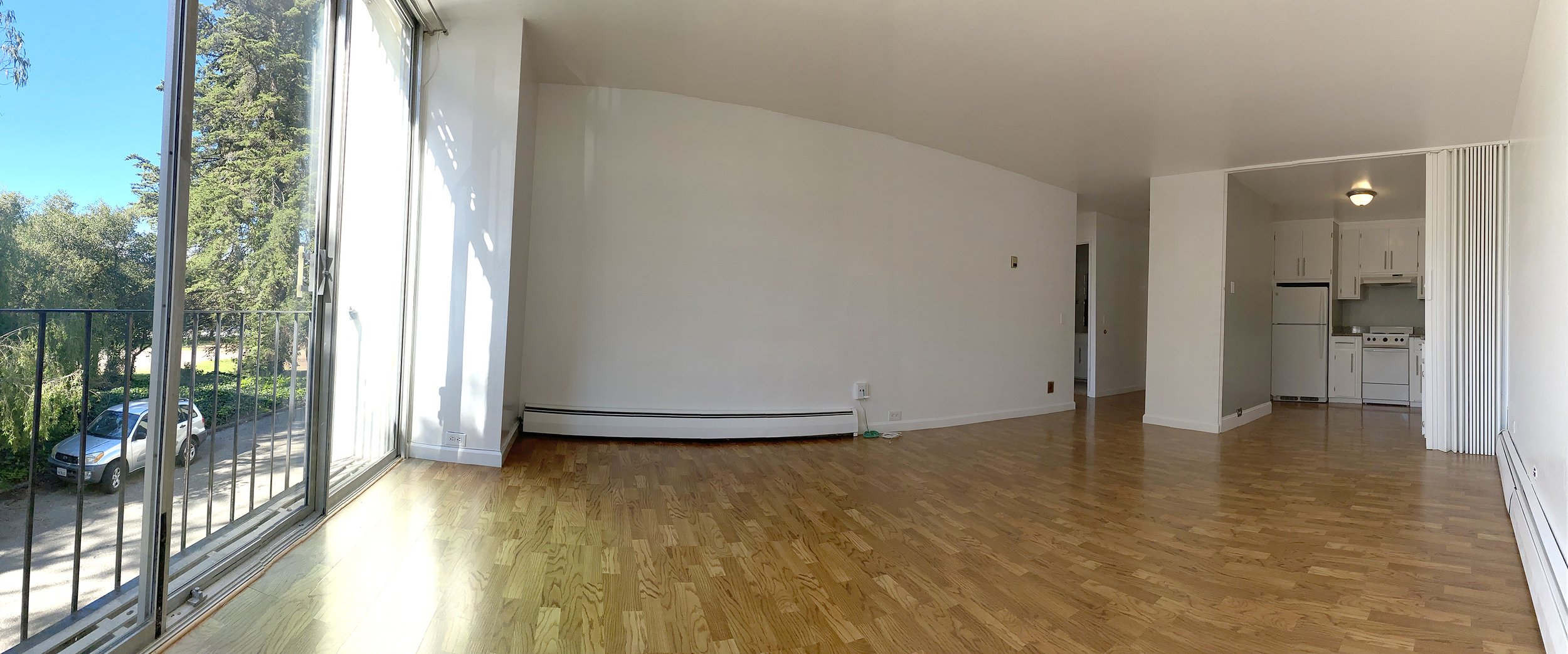 Pano view Living room /Kitchen