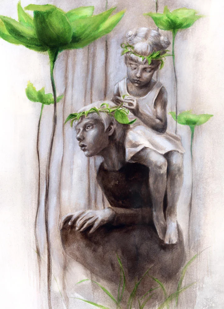  Next to a great forest there lived a poor woodcutter with his wife and his two children. The boy's name was Hansel and the girl's name was Gretel. 