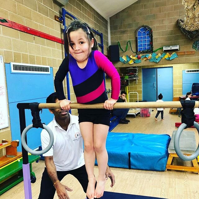 Workout Wednesday! Bars work uses all of our major muscle groups 💪 Hopefully not too much longer before we can get back in the gym #gymnastics #gymnast #gym #practice #sport #skills #tumbling #training #balancing #movement #bars #strength #Britishgy