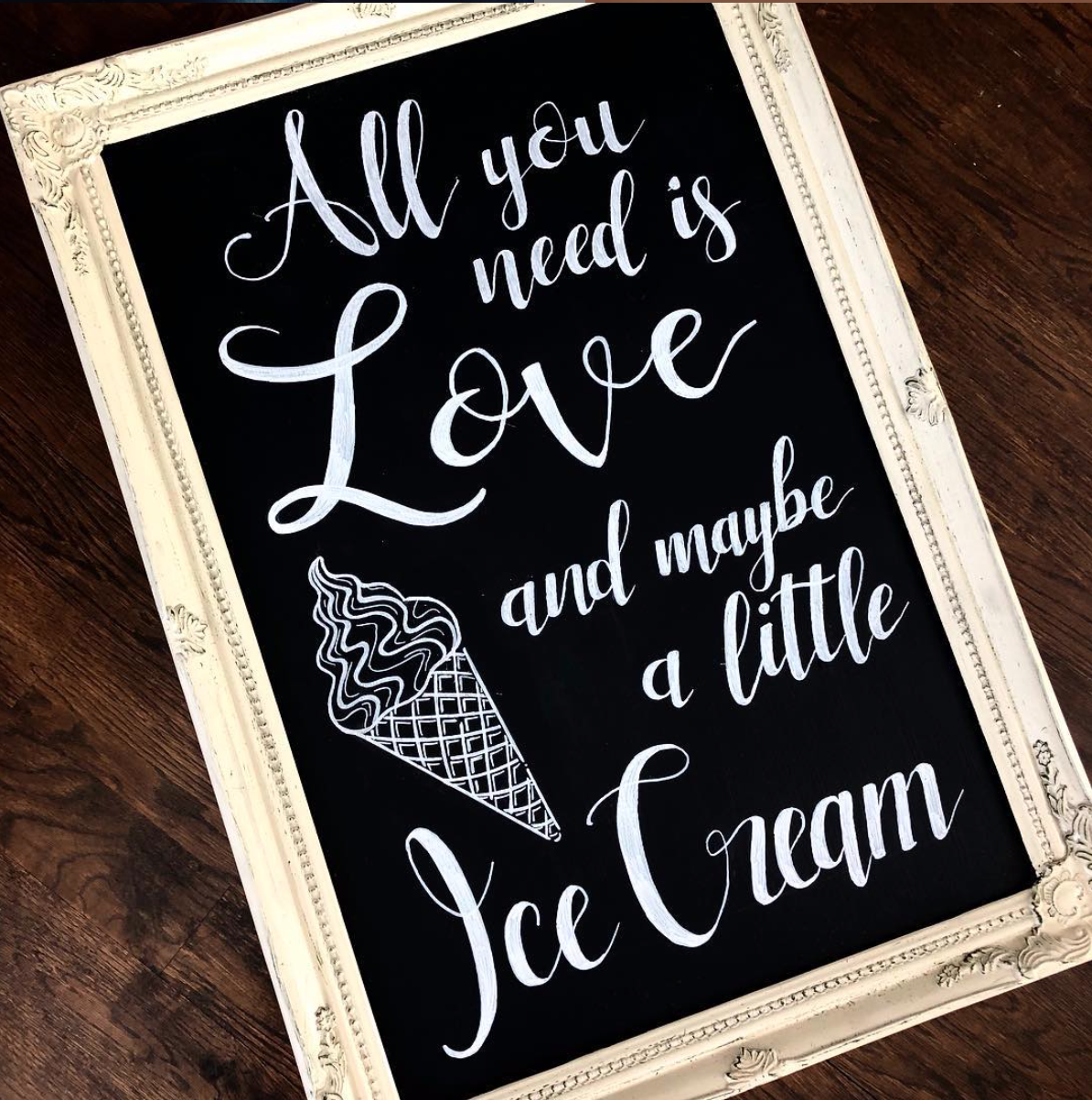 Wedding chalkboard sign