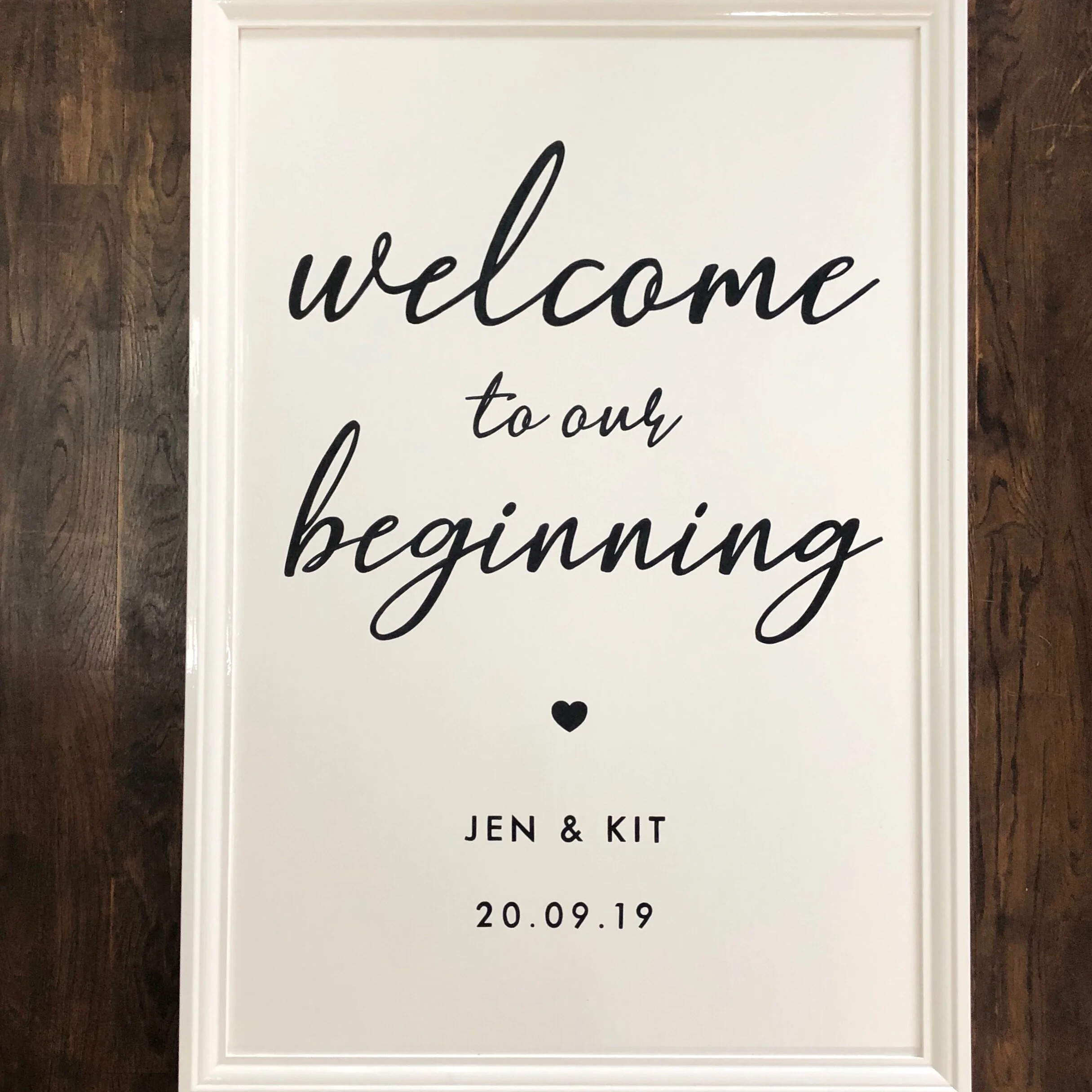 Hand painted Wedding sign