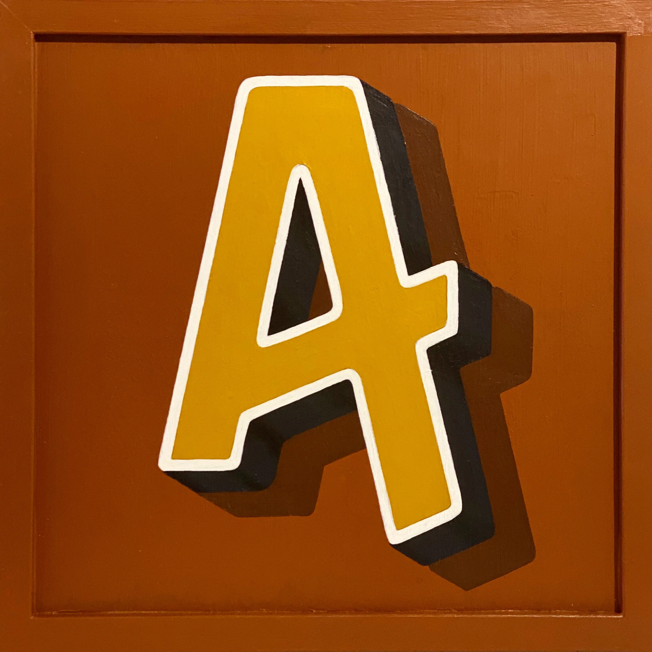 Hand painted letter wall art / sign