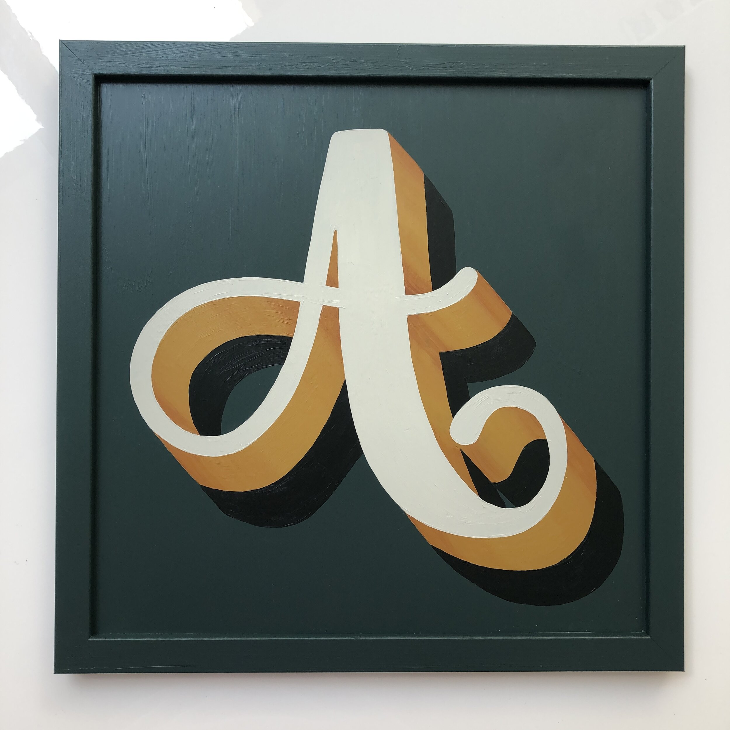 Hand painted letter wall art / sign