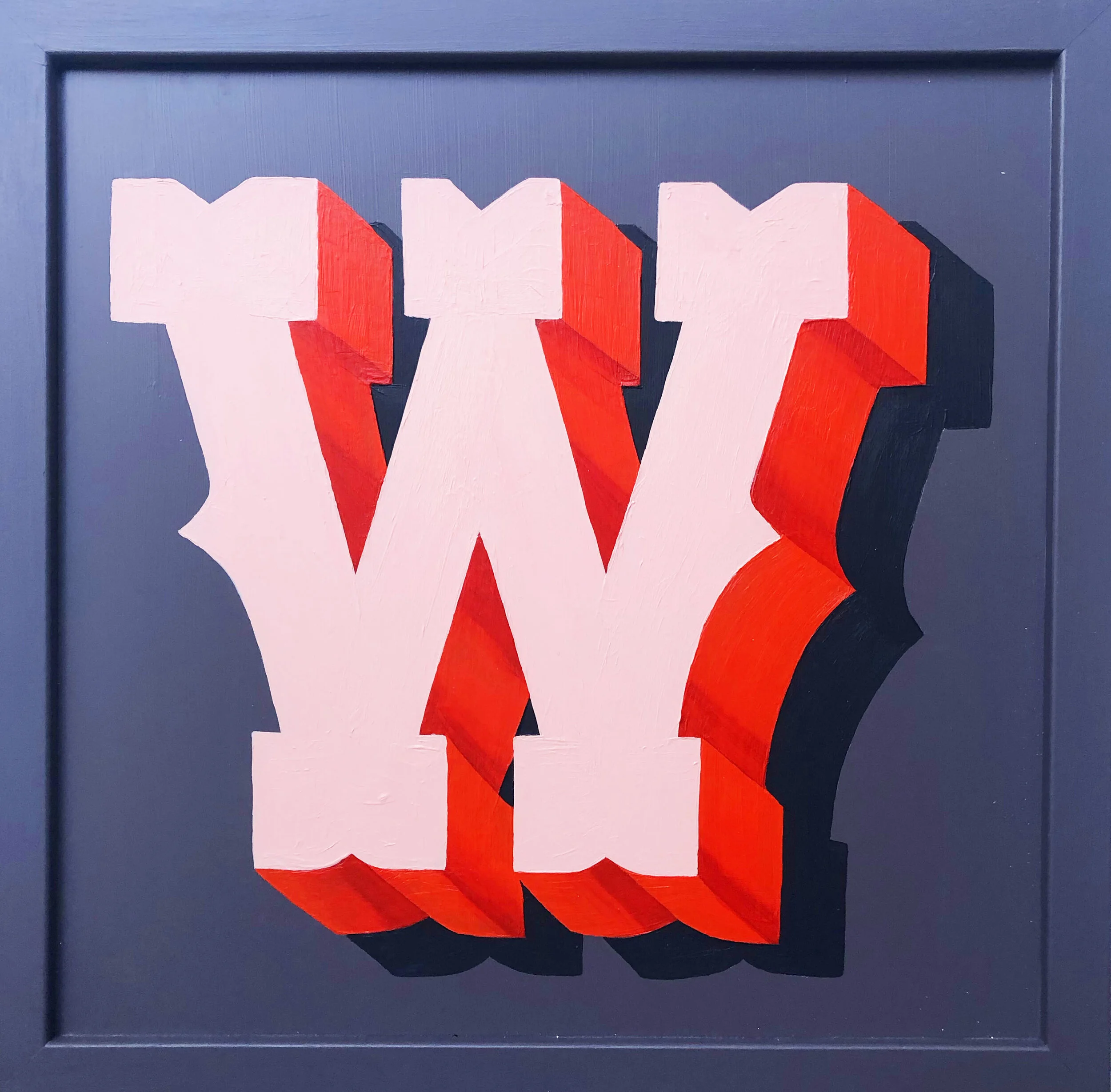 Hand painted letter wall art / sign