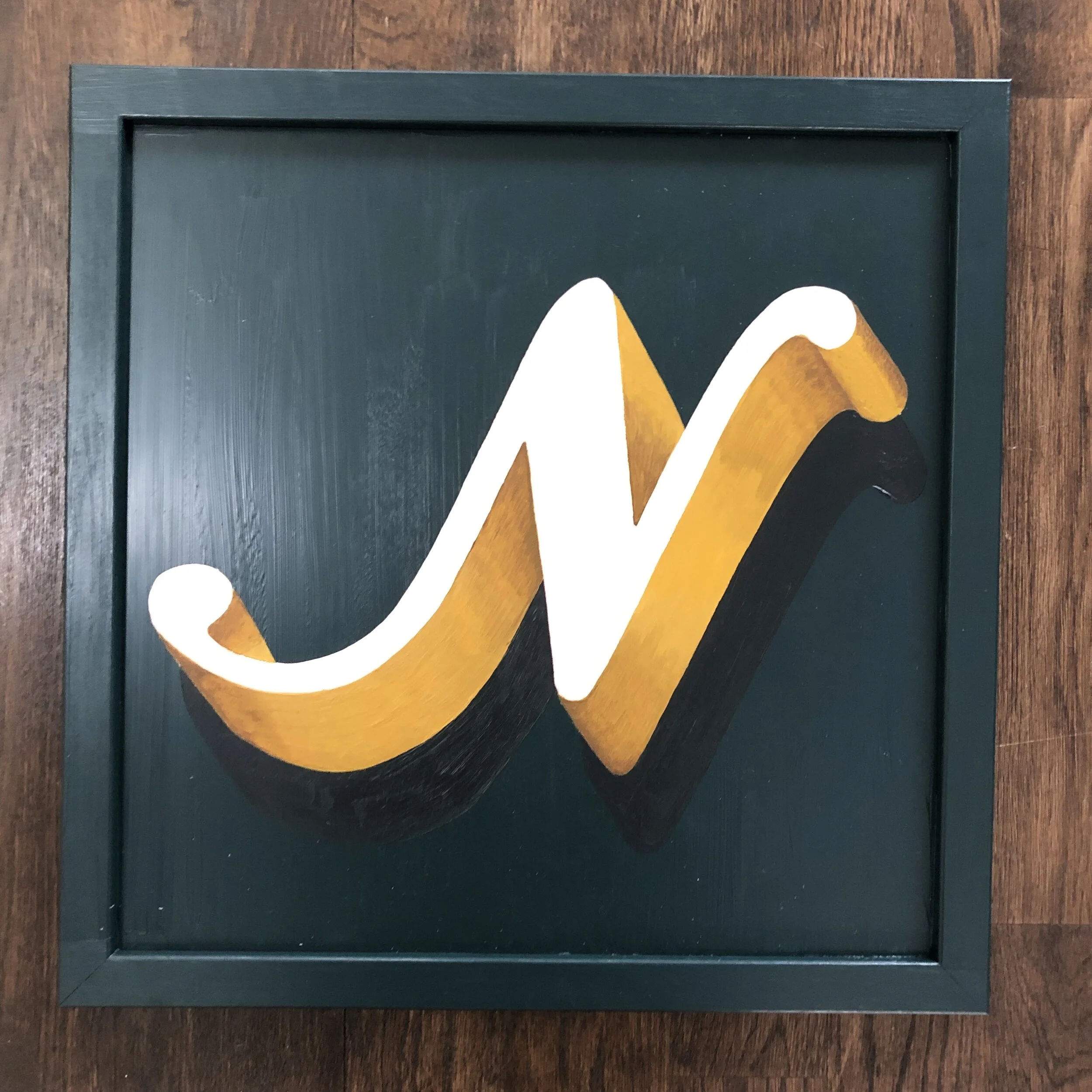 Hand painted letter wall art / sign