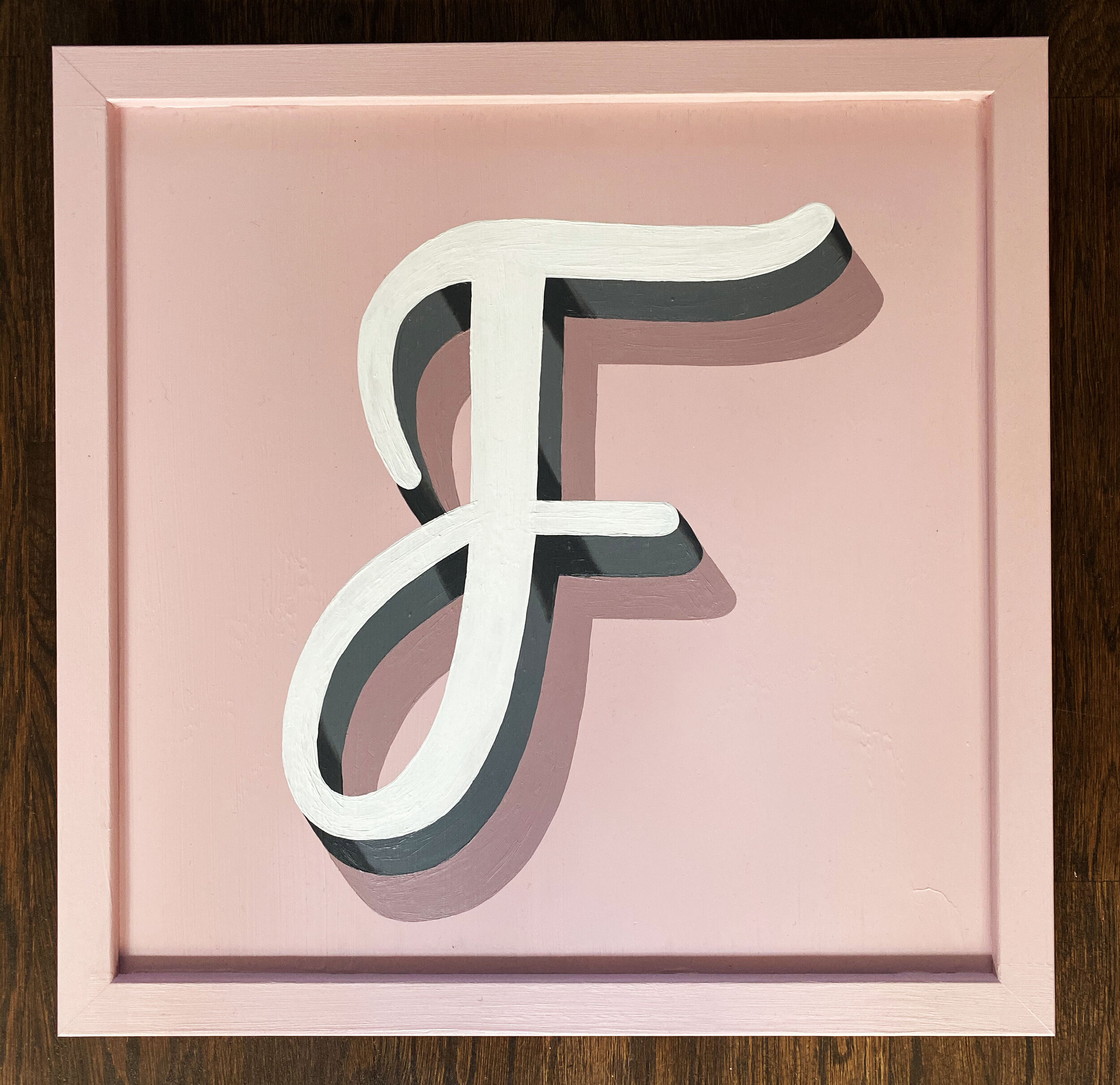 Hand painted letter wall art / sign