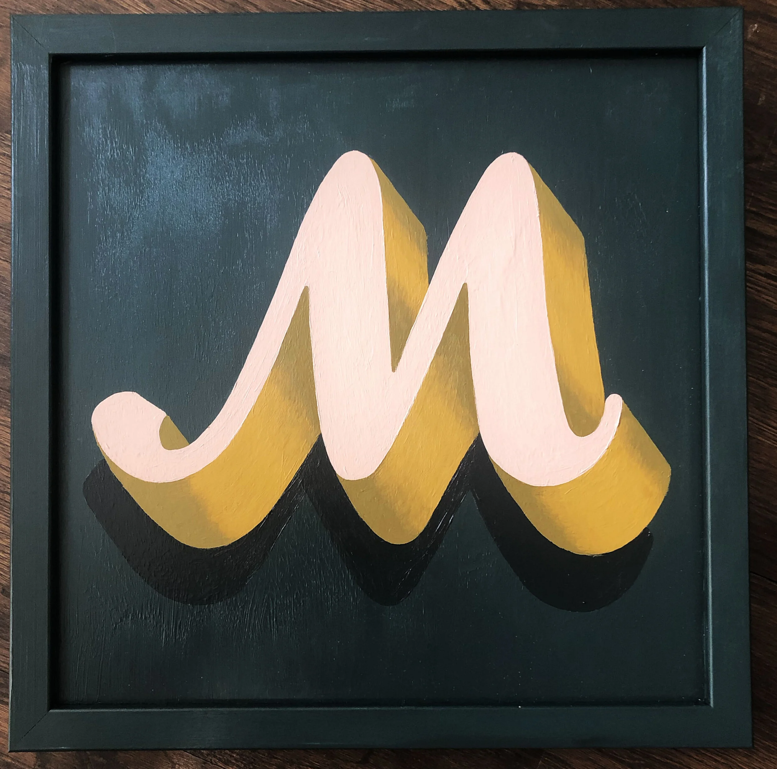 Hand painted letter wall art / sign