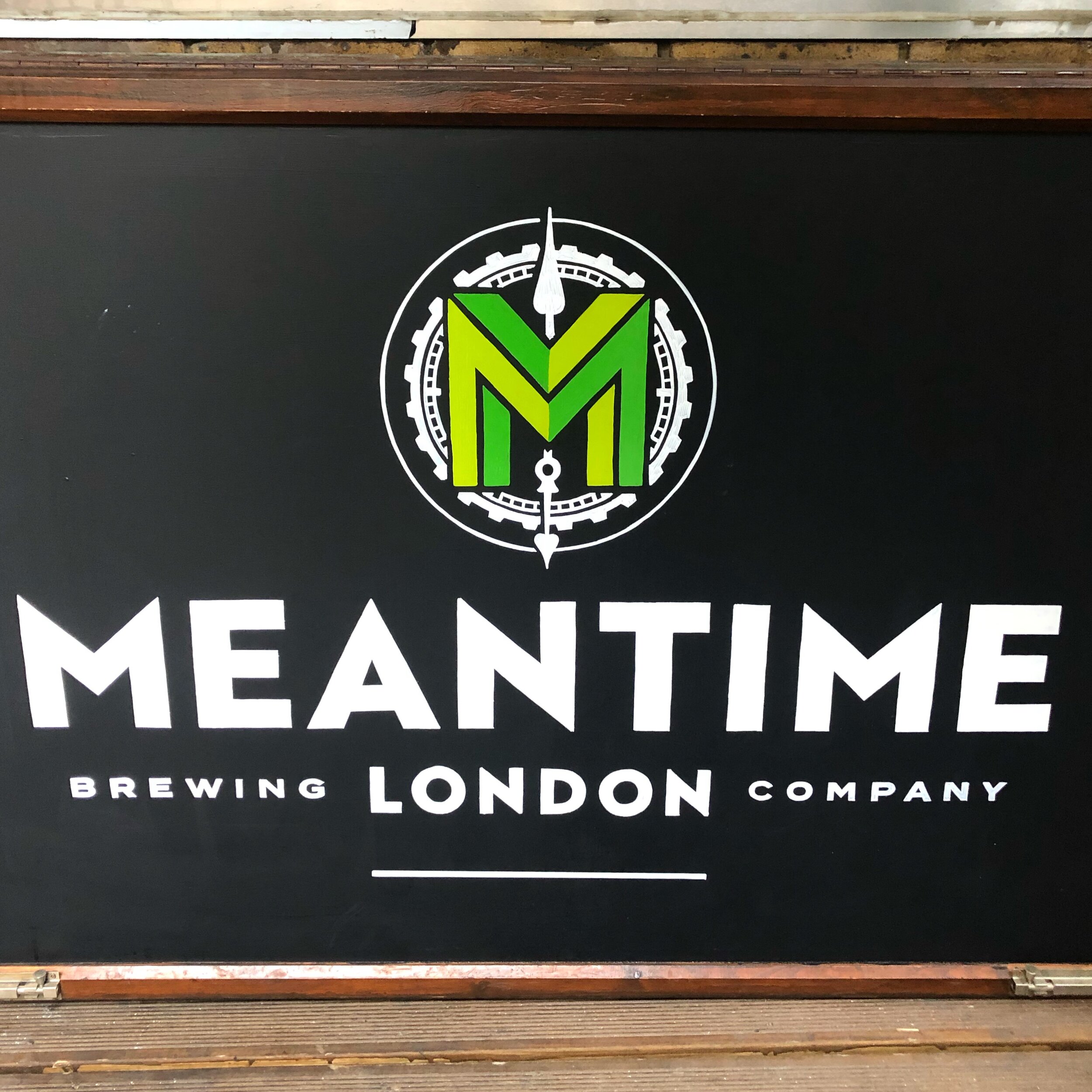 Commissioned project. Hand painted Meantime artwork in pub beer garden
