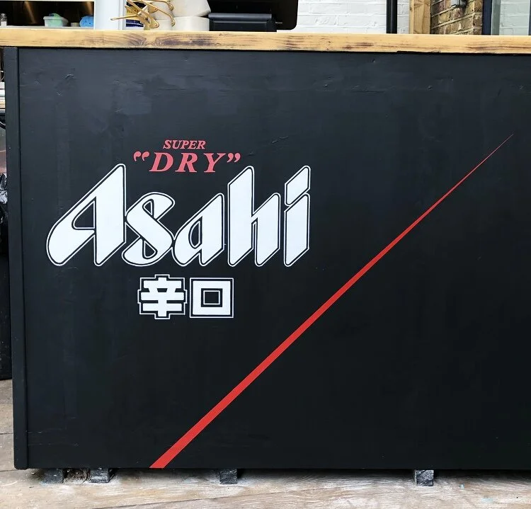 Commissioned project. Hand painted Asahi branded artwork.