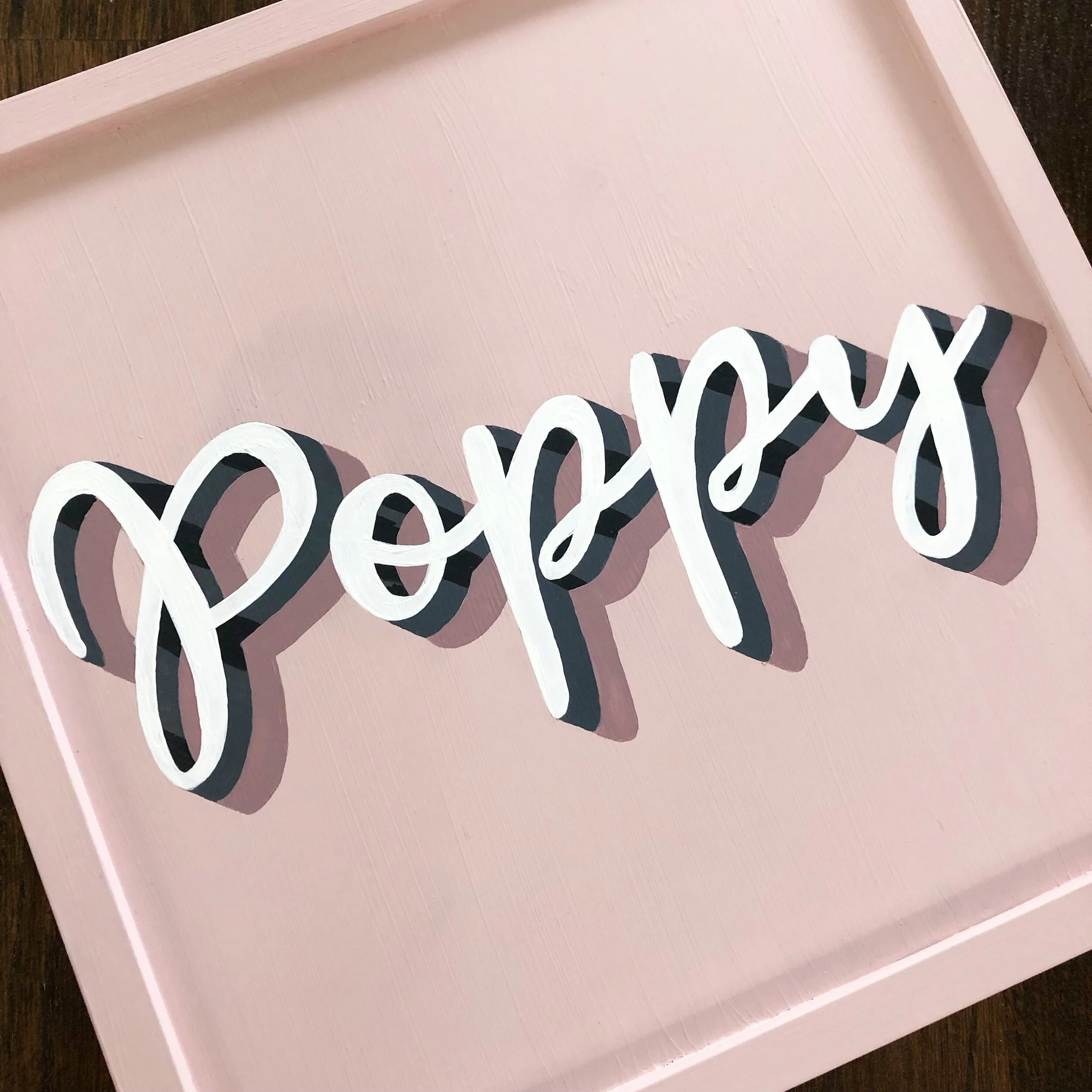 Bespoke commissions of hand painted names. Wall art for children’s bedrooms, gifts and keep sakes.