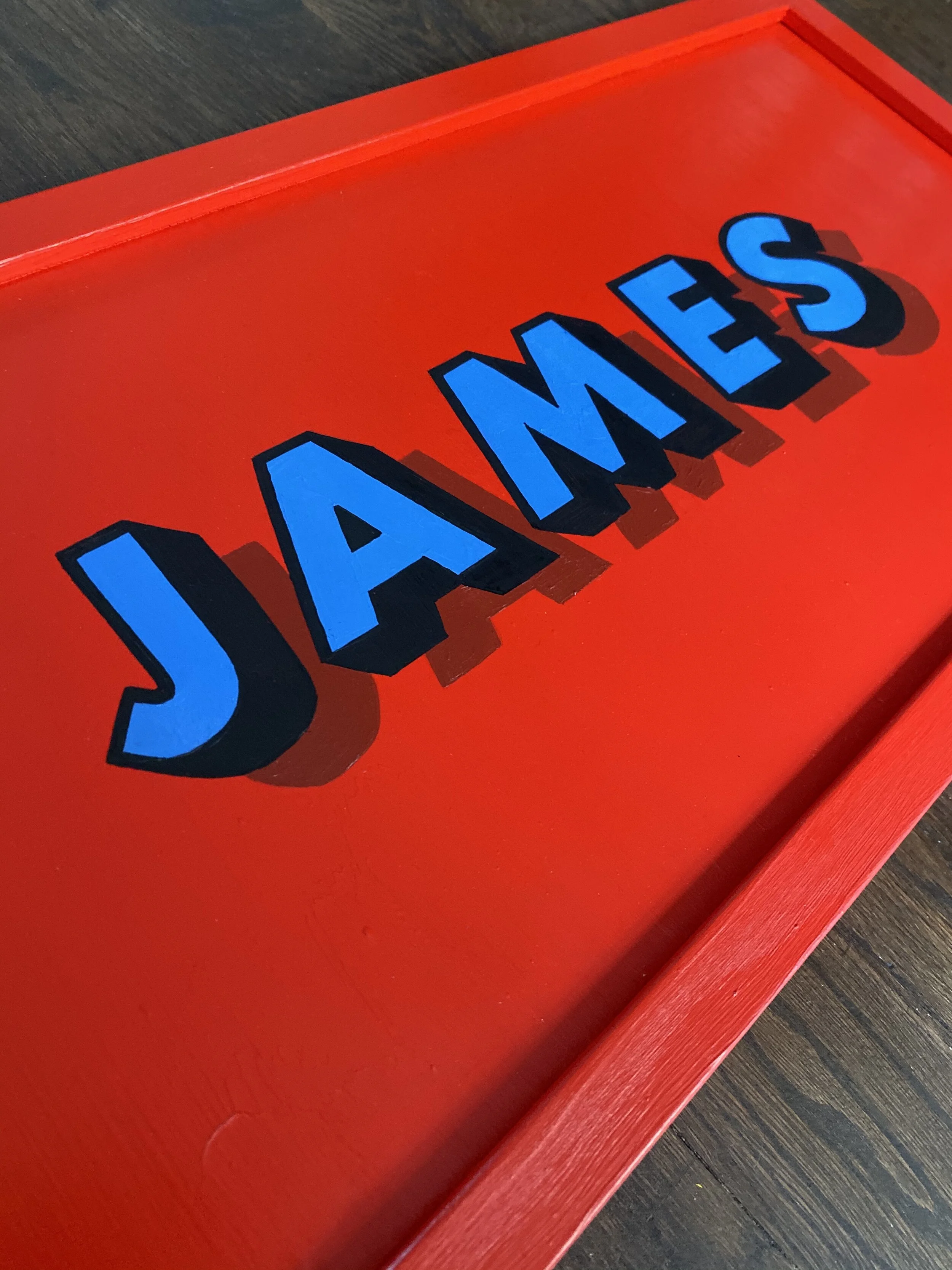 Bespoke commissions of hand painted names. Wall art for children’s bedrooms, gifts and keep sakes.