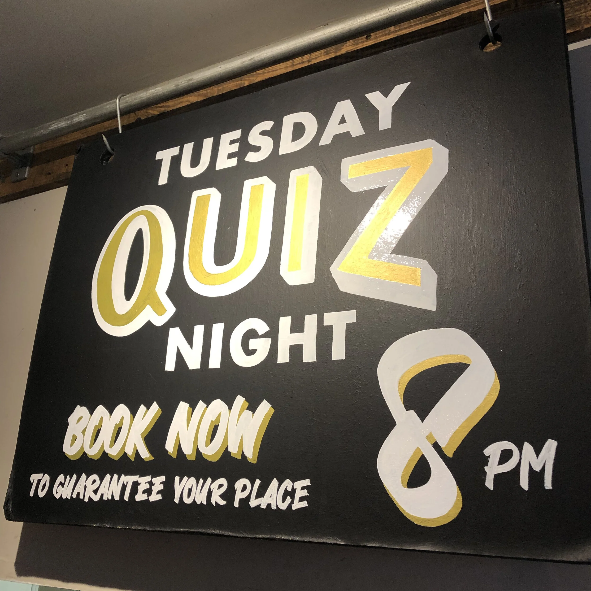 Hand painted pub chalkboard infographics and menu boards.