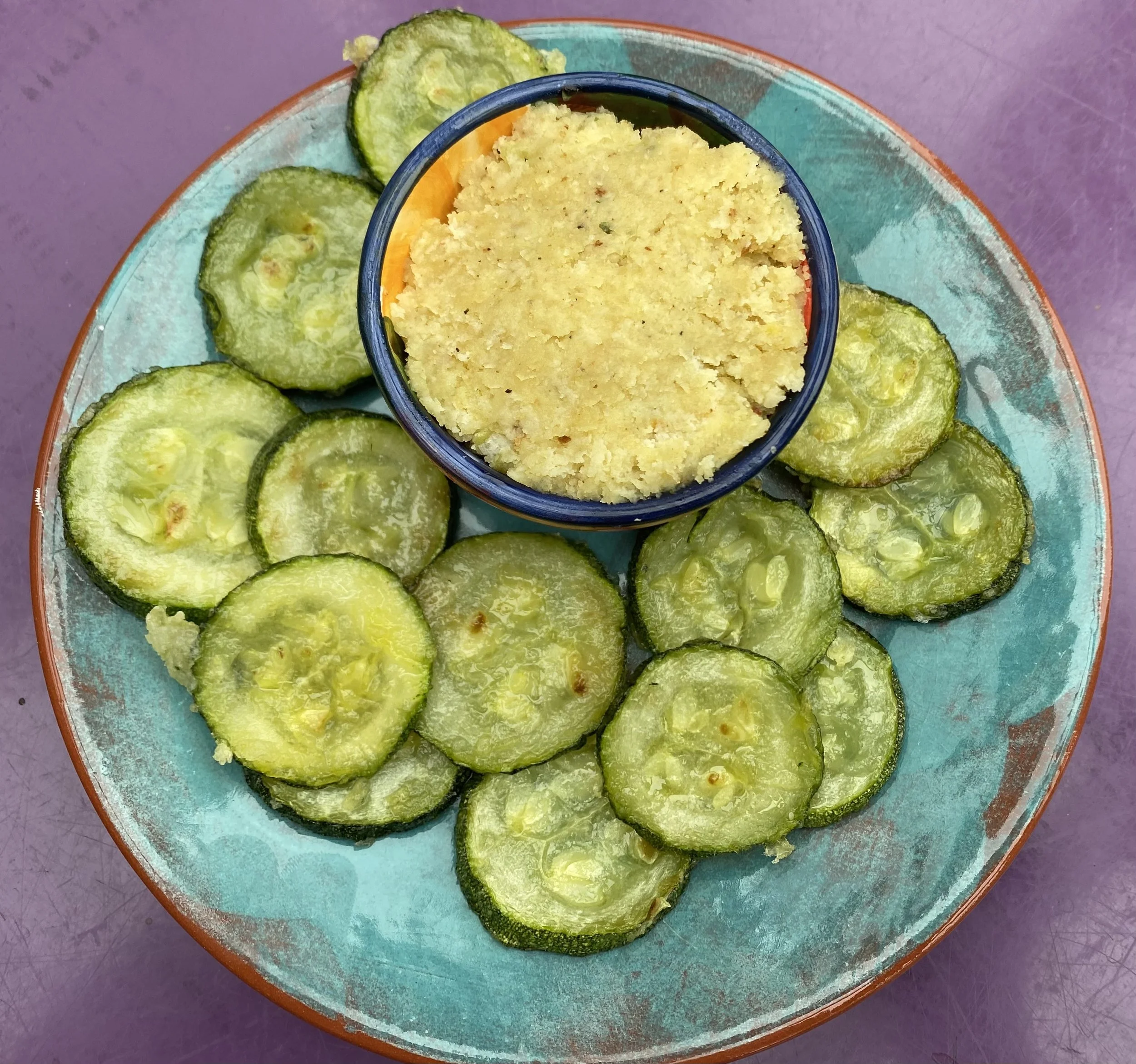 Baked Courgette or Aubergine slices