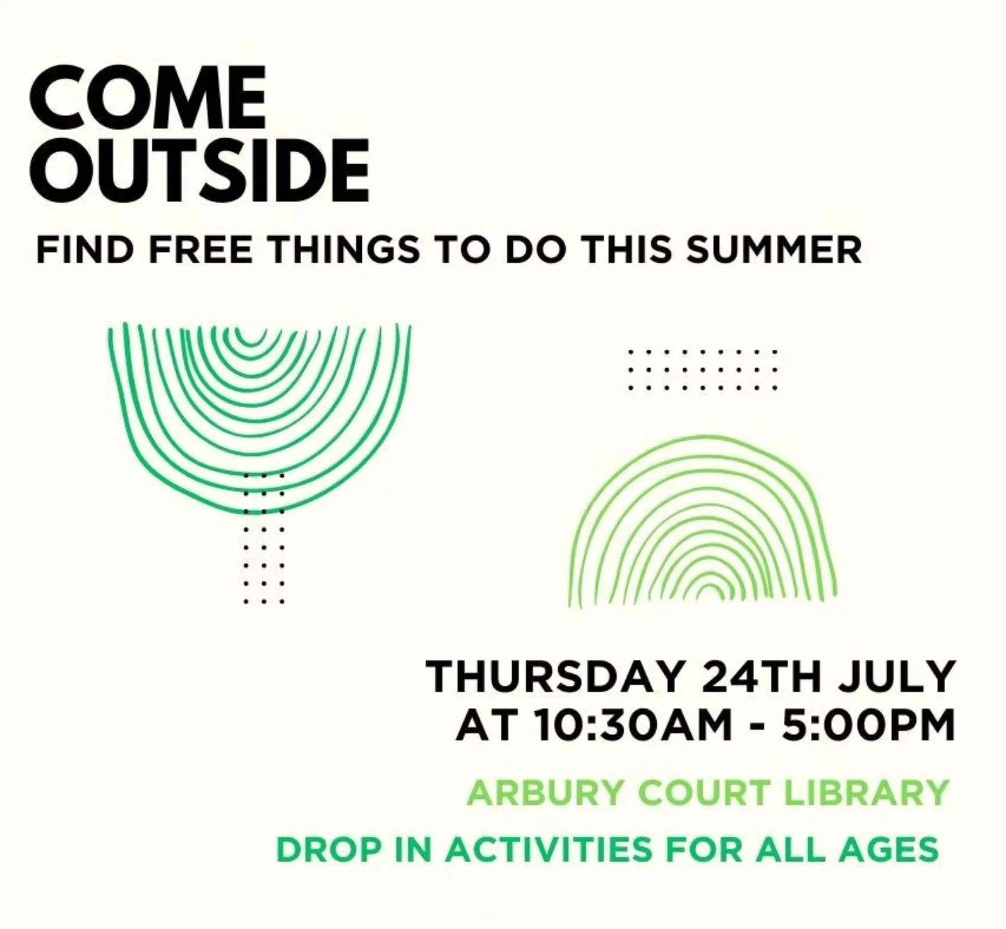 On Thursday 24th July we're taking part in the free 'Come Outside' festival organised by Cambridge City Council, and we'd love to see you there! 🌿😎💚🌞

The event will be open from 10:30am - 5pm with stalls and activities taking place in and around