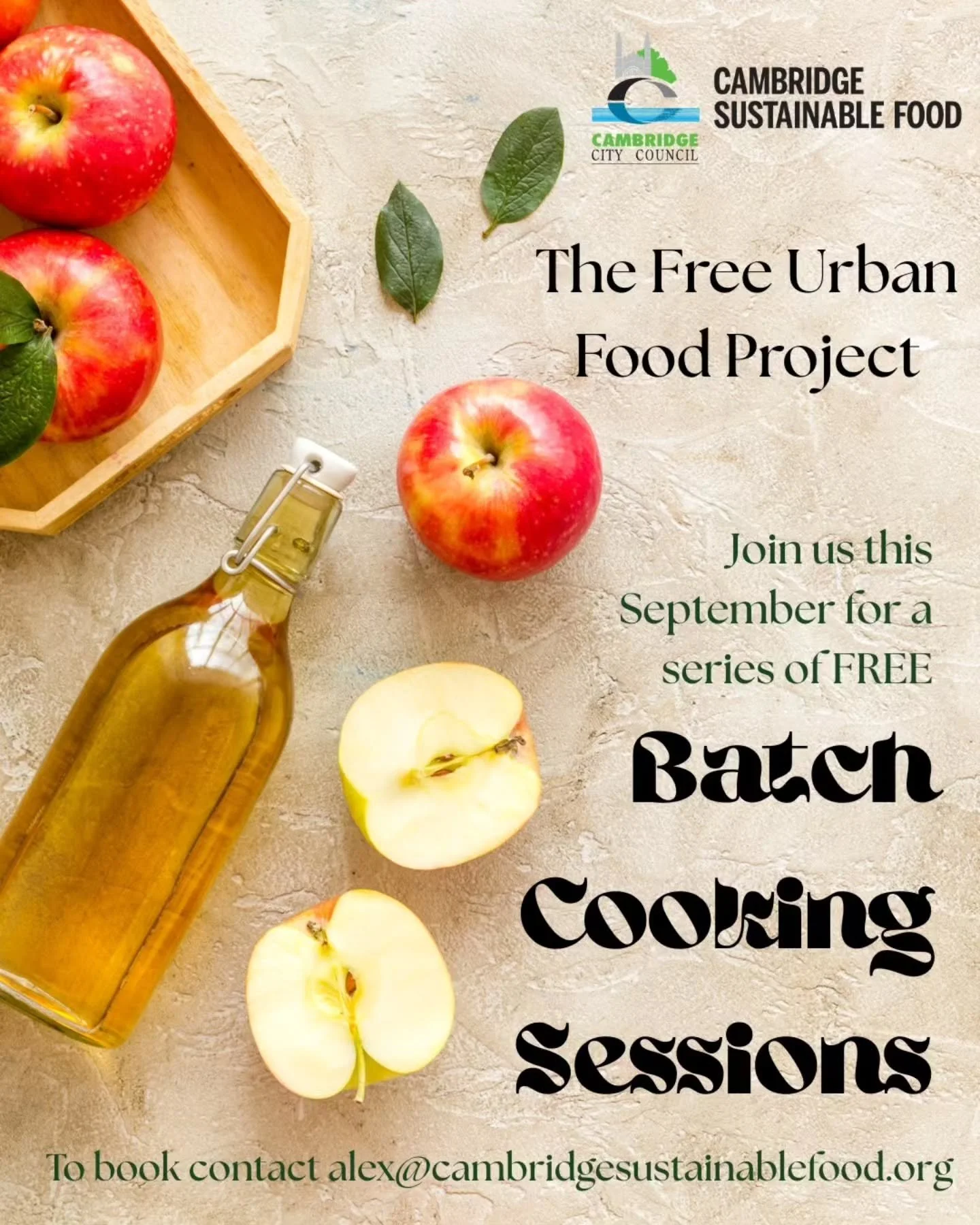 🍏 🍎 Batch Cooking Sessions 🍎 🍏

Join us this September for a series of seasonal batch cooking sessions to process and preserve the gluts of surplus fruit we're collecting in donations throughout the month. 

Everything we cook will be distributed