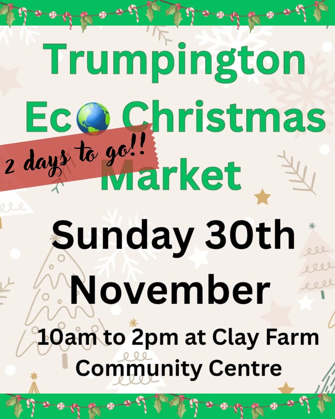Just 2 days to go till you can find us at this planet-friendly festive event organised by the fabulous Trumpington Eco Christmas team @trumpington.eco.christmas 🎄🎅

We'll be serving delicious soup made from seasonal surplus ingredients, as well as 