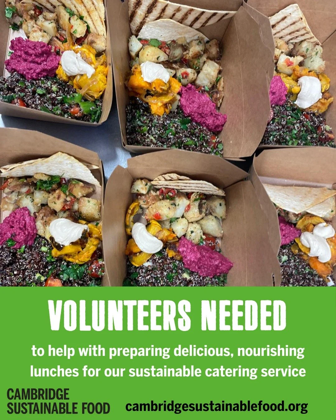 Want to help save perfectly good surplus food from going to waste by transforming it into delicious, nourishing meals? 

We are looking for volunteers to help in the CSF kitchen over the next few weeks making nourishing plant-based lunches for our su