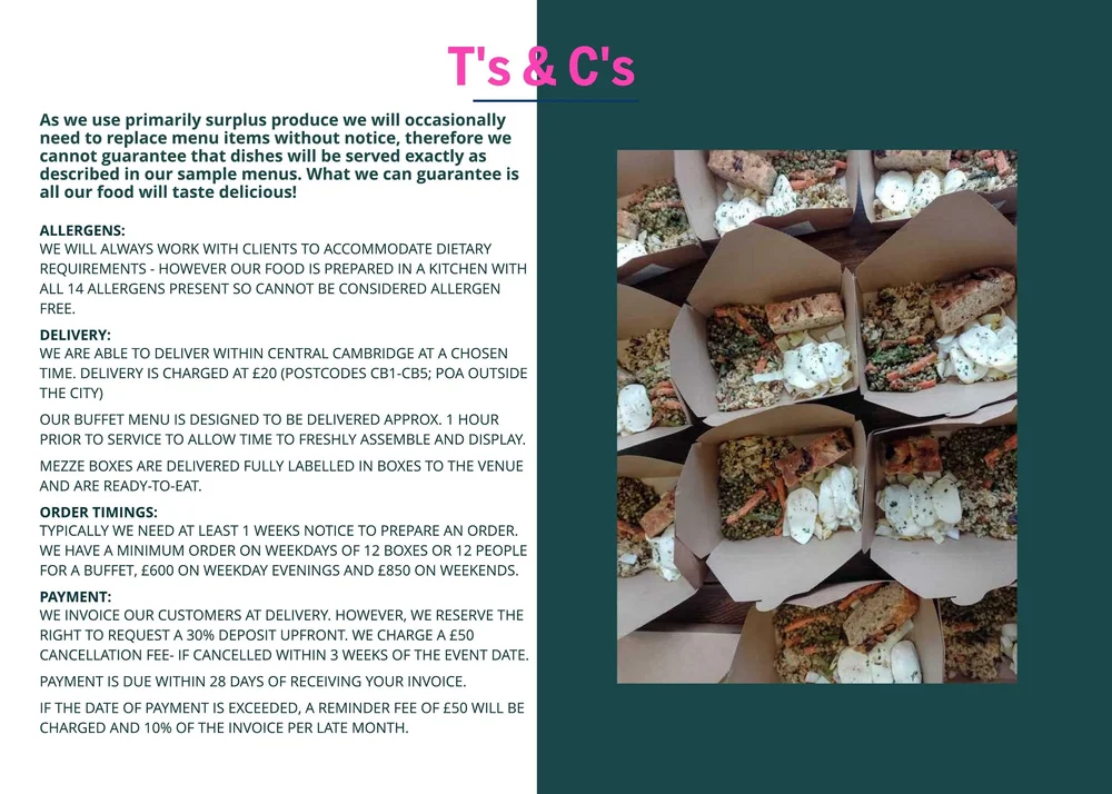 Sustainable Luxury Catering Services Reference: Sustainable Catering Service For Cambridge