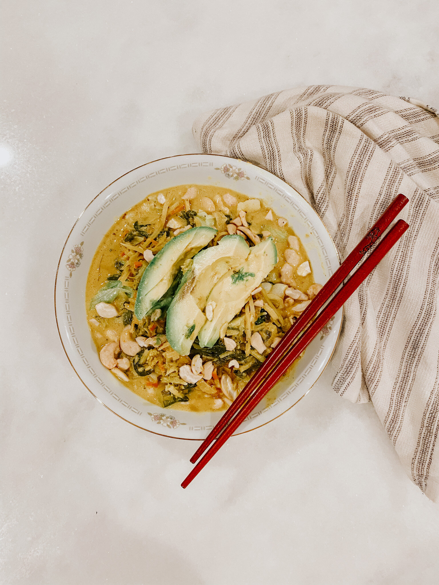 Coconut Green Curry With Cauliflower Rice