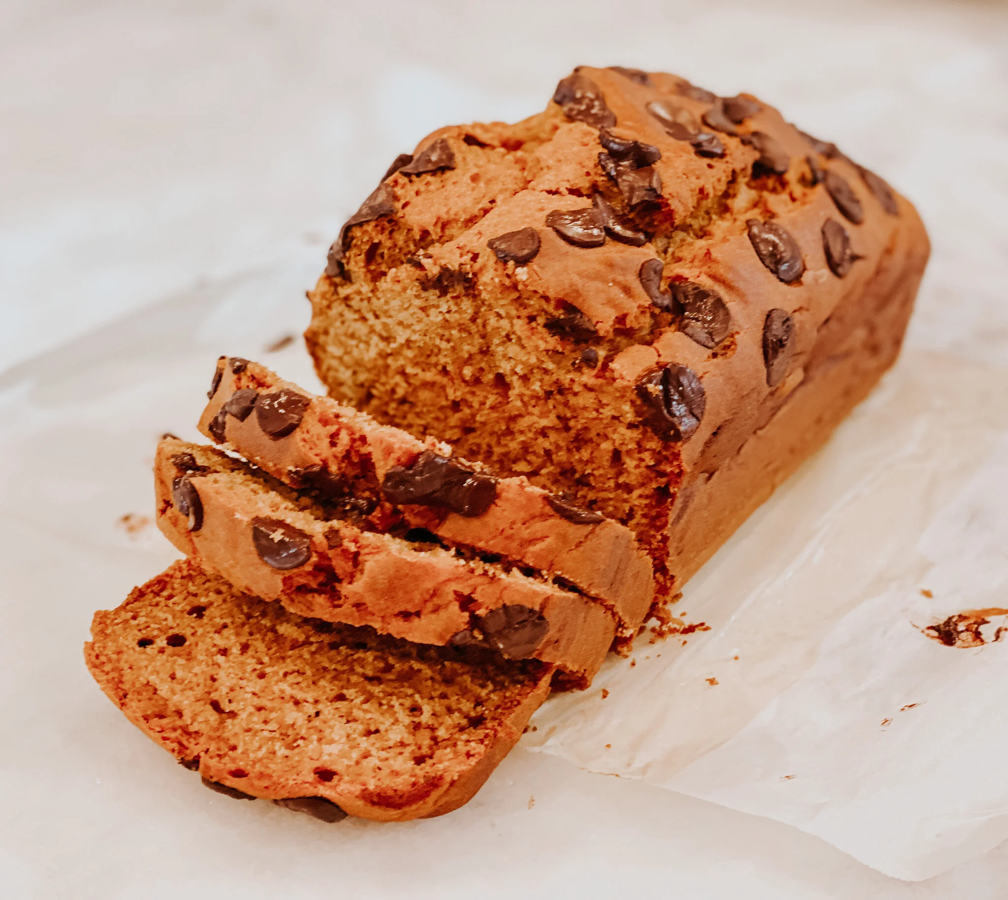 Paleo Chocolate Chunk Pumpkin Bread