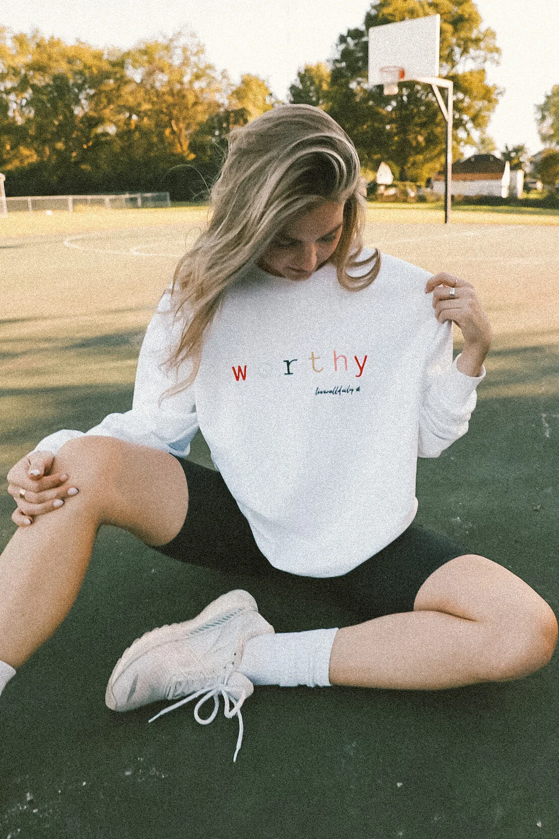 White Worthy Sweatshirt