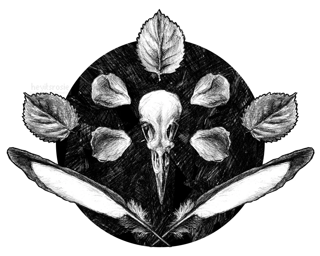 One For Sorrow Print Design
