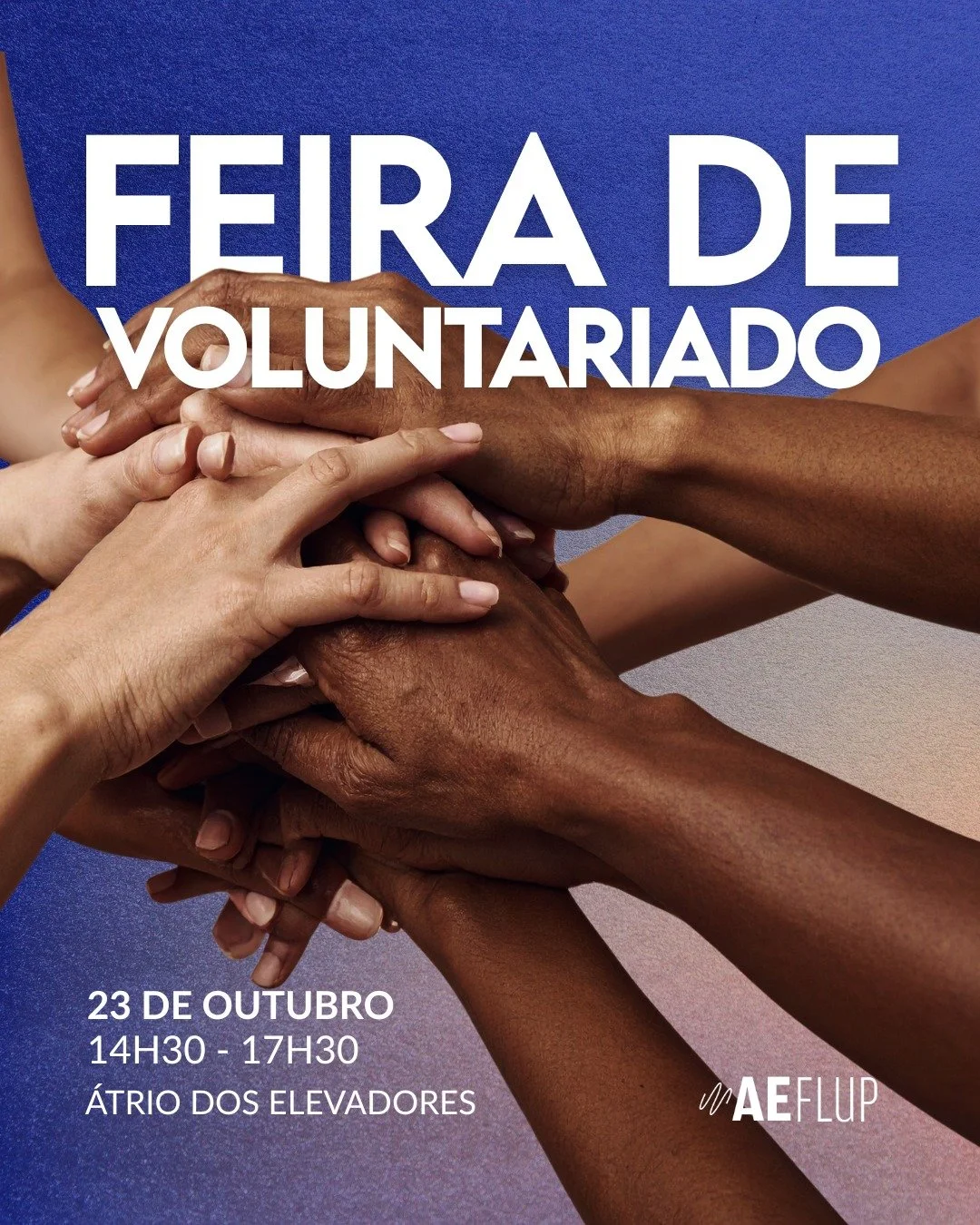 ✨ FEIRA DE VOLUNTARIADO AEFLUP ✨
A tua AEFLUP tem o prazer de vos trazer mais uma edição da Feira de voluntariado, com um conjunto de associações prontas para acolher o entusiasmo e a colaboração dos estudant