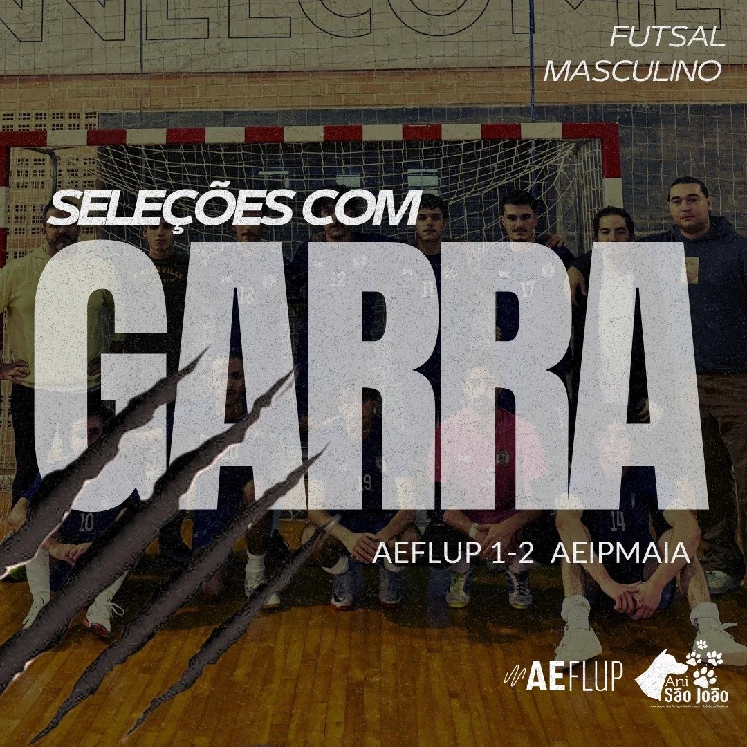 Mais uma época, mais uma associação de animais. 🐾💙
A tua AEFLUP junta-se desta vez há Ani São-João, para partilhar e divulgar durante esta época desportiva, os seus patudos que se encontram para ado