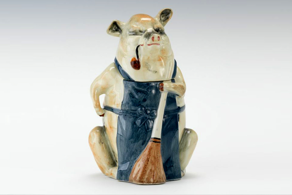 Majolica Pig Humidor
