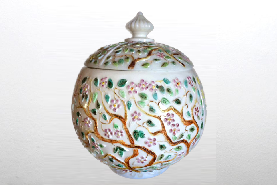 Portland Glass Co Biscuit jar