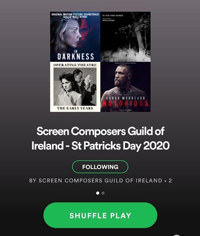 Happy St. Patrick's Day ☘ from all at  SCGI. Check out our St Patrick's Day playlist on @spotify with some of our very talented members work. link in biog.