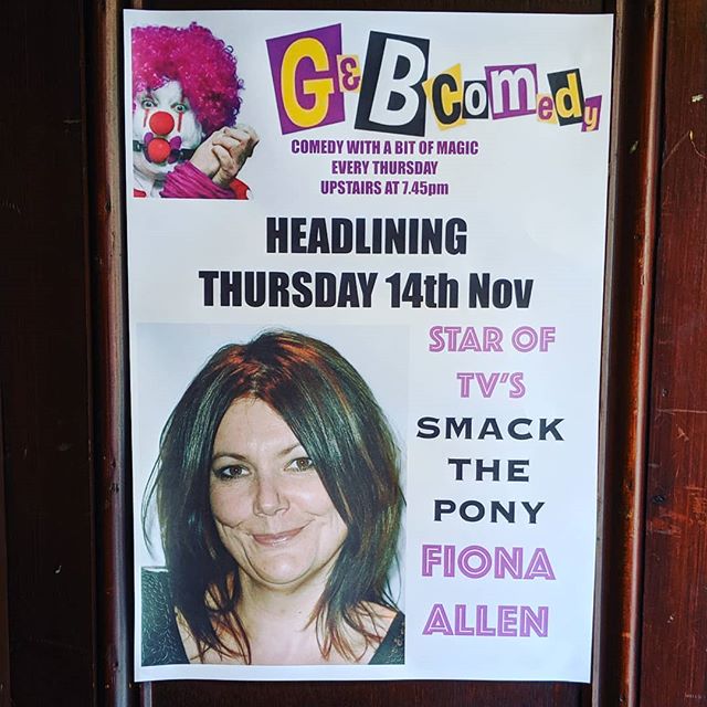 it's #girlpower night with @gabcomedy this Thursday upstairs in at The Bell, #E1.

A whole evening of funny, funny women! 
With Headliner Fiona Allen. 
#comedy #london #londonist #timeoutlondon #thingstodolondon #standup #standupcomedy #smackthepony 