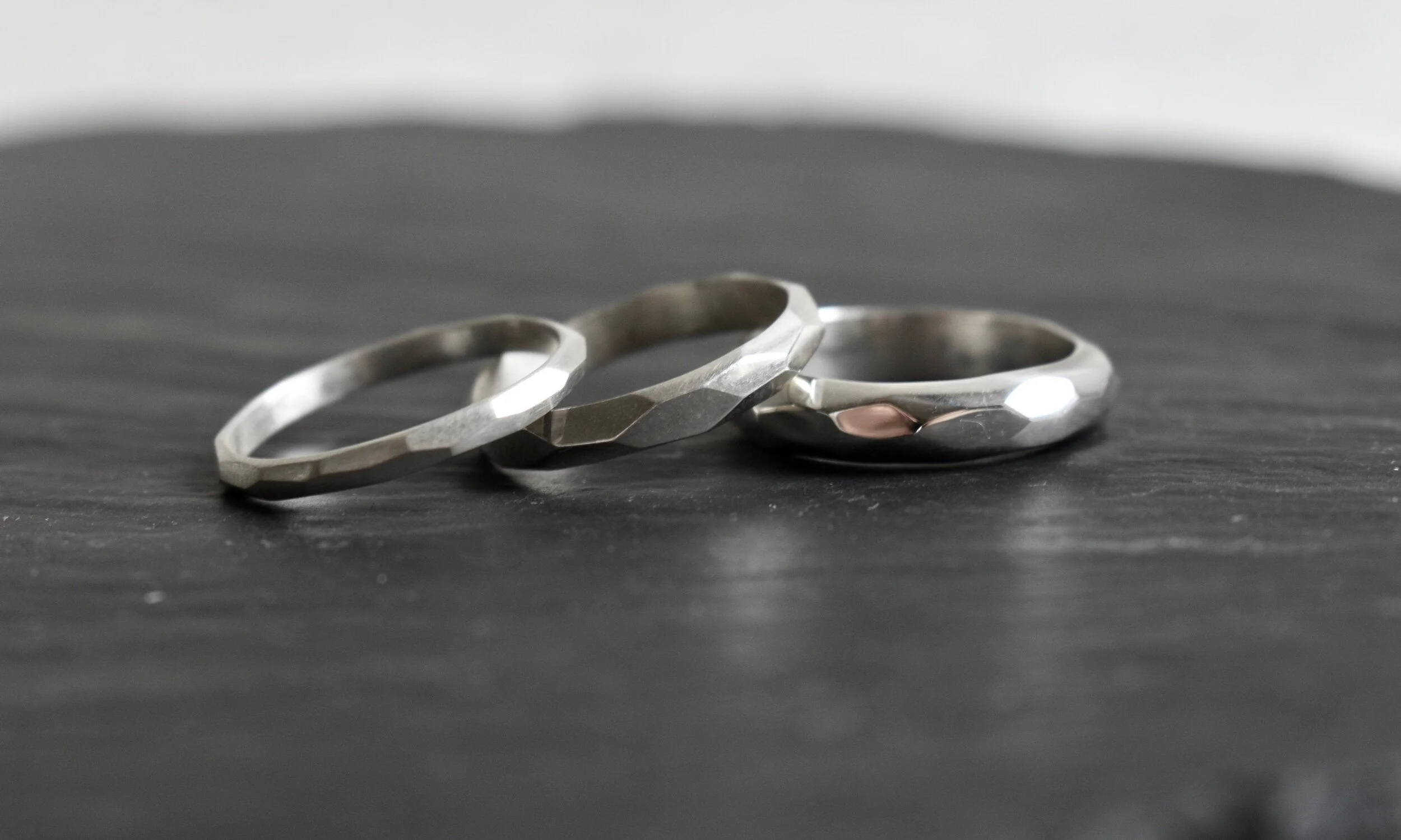 Alliance Argent Demi Jonc - Largeur 8 Mm, Taille Doigt 51, Occasion Excellent état