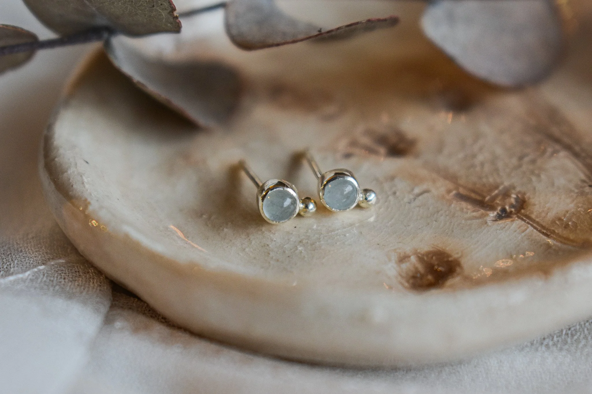 Boucles D'oreilles Puces Perles - Diamètre 5mm - Argent 925/1000 - Neuf Avec étiquettes Bijouxia