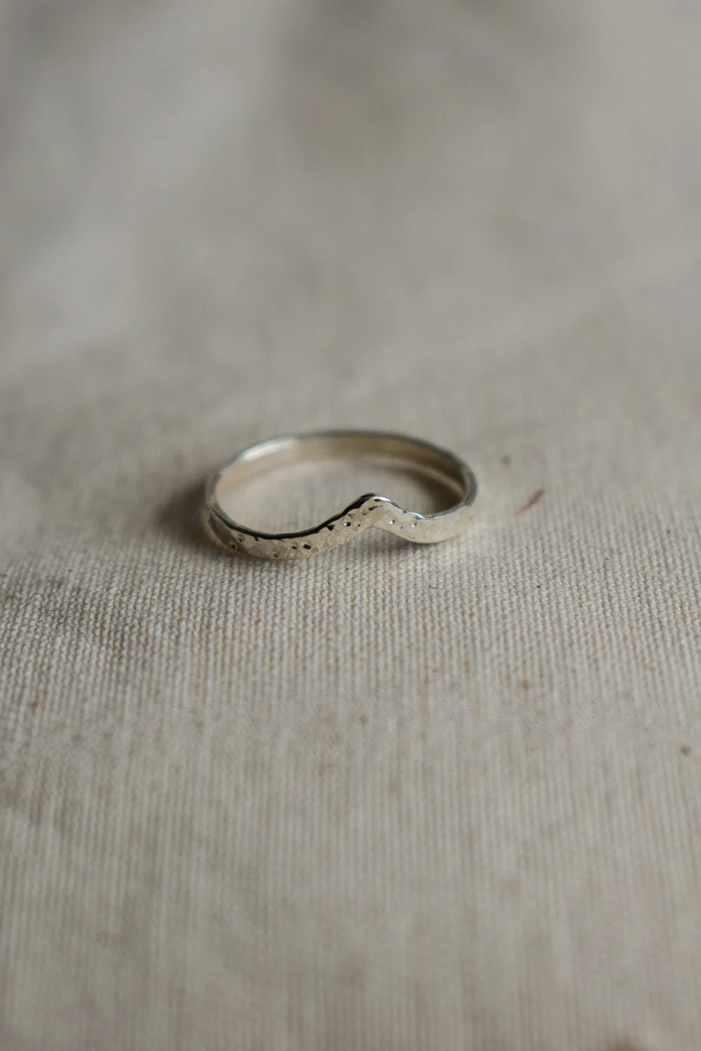 Bague Ancienne En Argent Massif 925 - Taille 52 - Style Jonc Tressé - Occasion