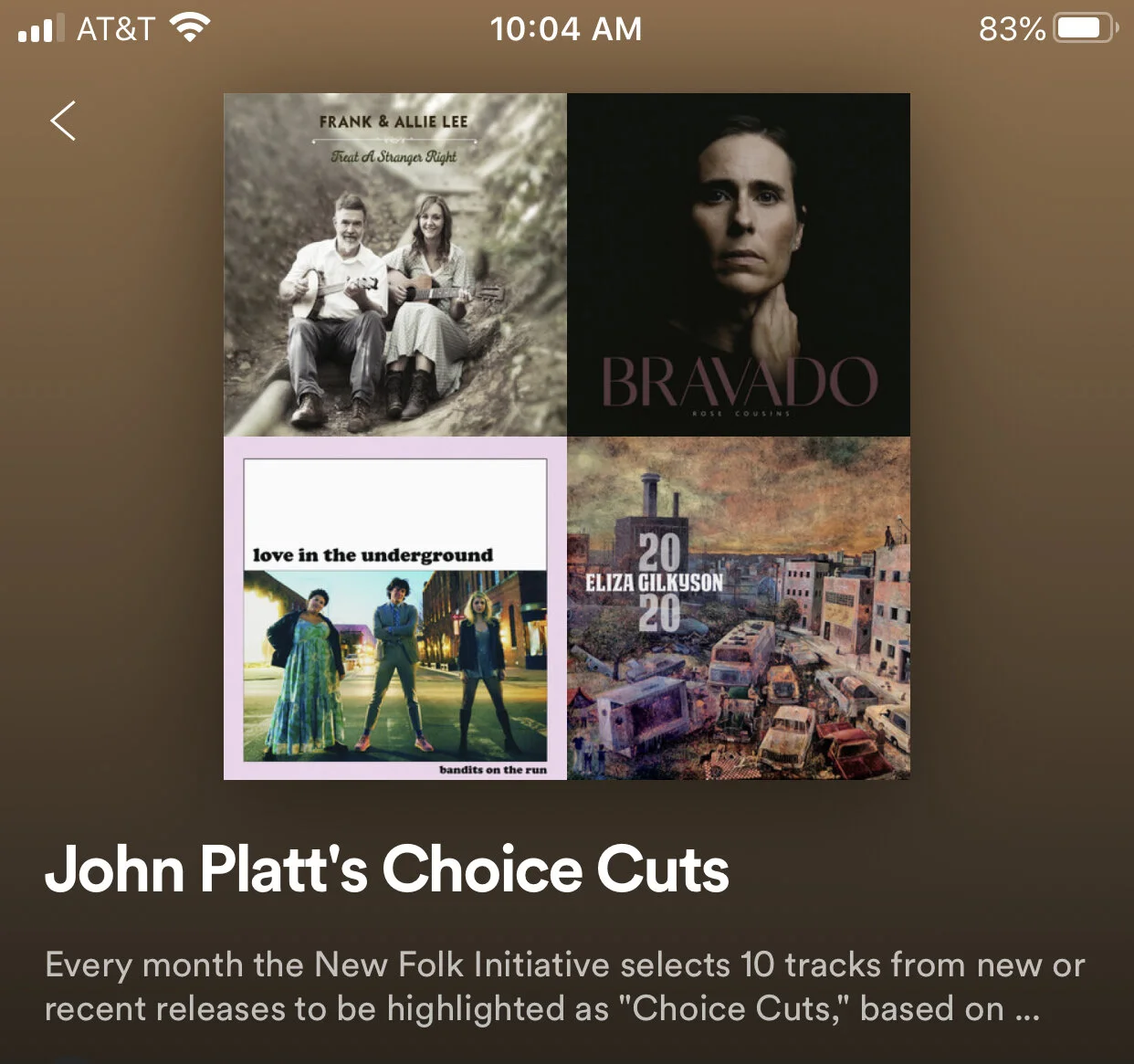 John Platt's Choice Cuts Playlist - April