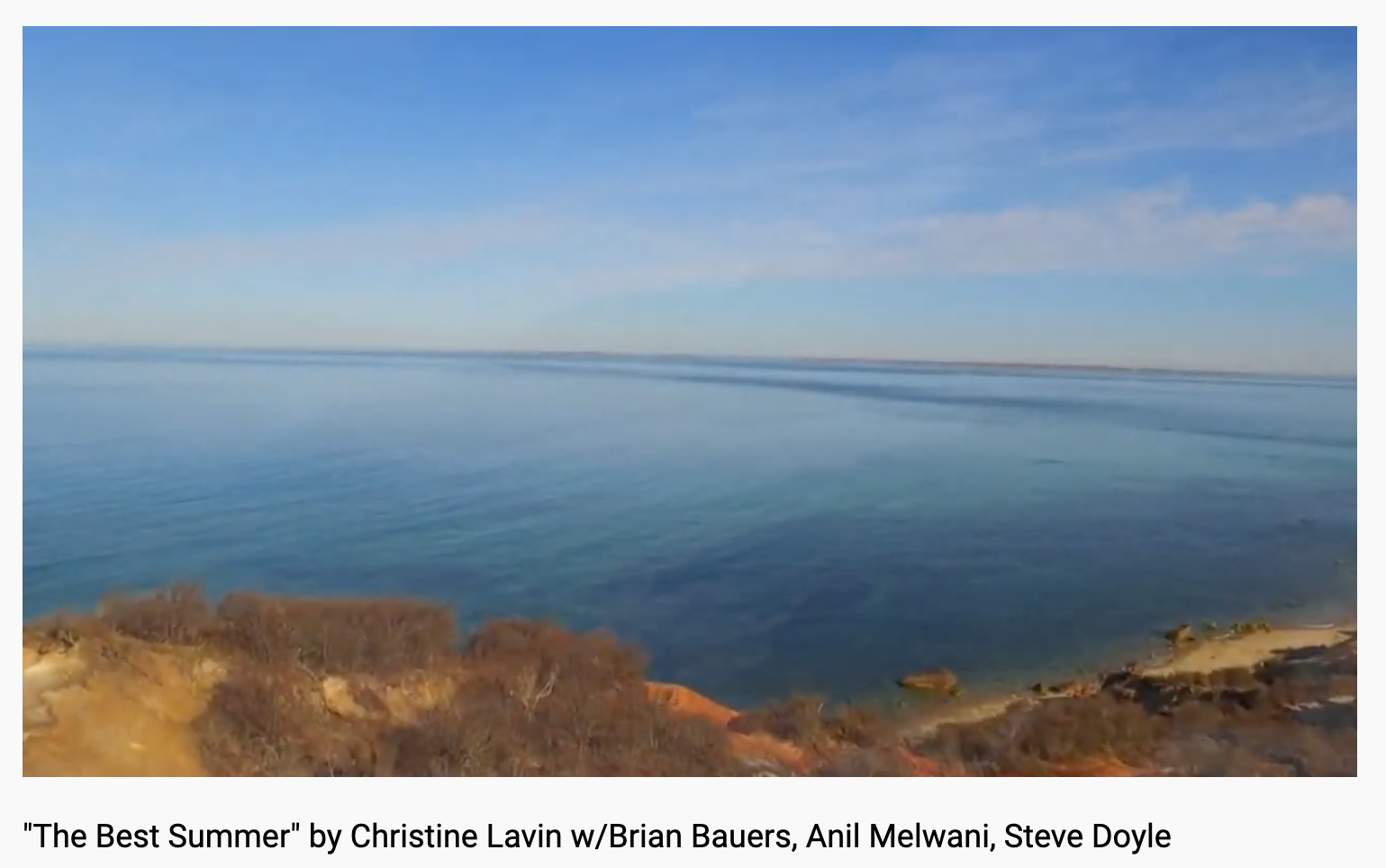 VIDEO PREMIERE: Christine Lavin "The Best Summer"