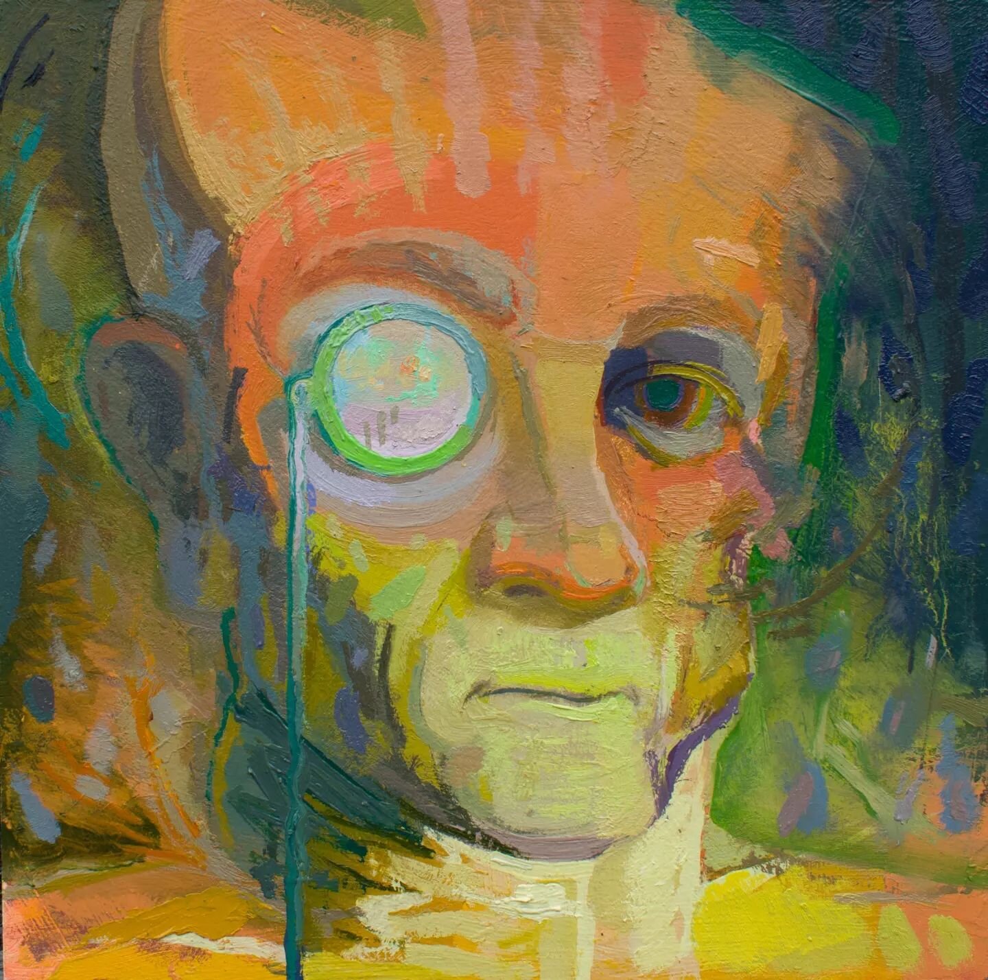 Dr. Lunar Mage
Oil on board
9&quot; x 9&quot;
2022
$150

A scholarly mage from the dark side of the moon, keeping guard. 

Revisiting a painting motif from Mythos + Hue. I've been letting a piece evolve and each step it feels like I develop the exten