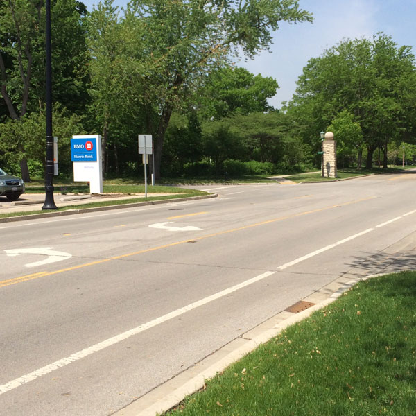 From the south Take Sheridan Road to 10th Street. Turn left.