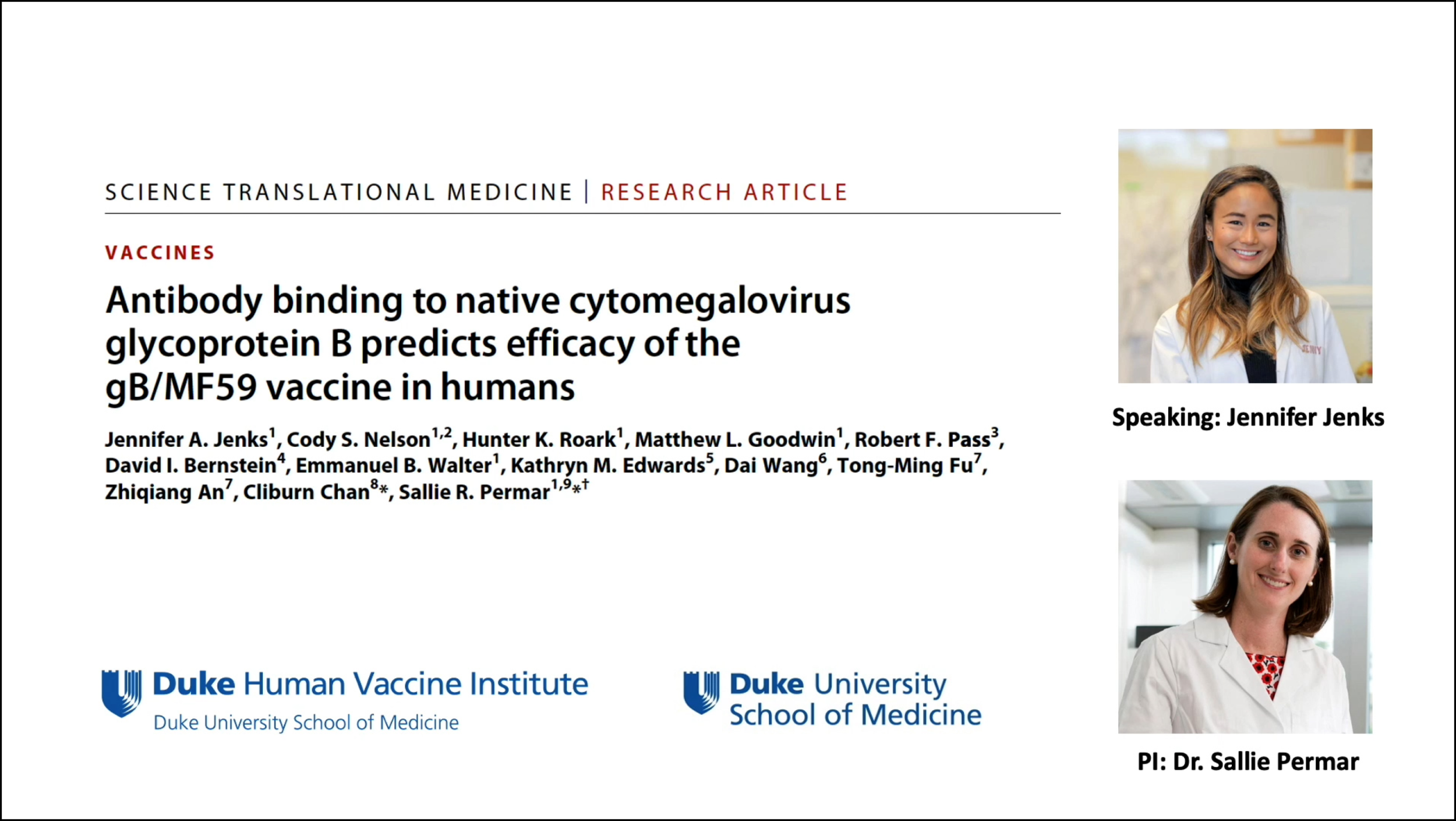 Antibody binding to native cytomegalovirus glycoprotein B predicts efficacy of the gB/MF59 vaccine in humans