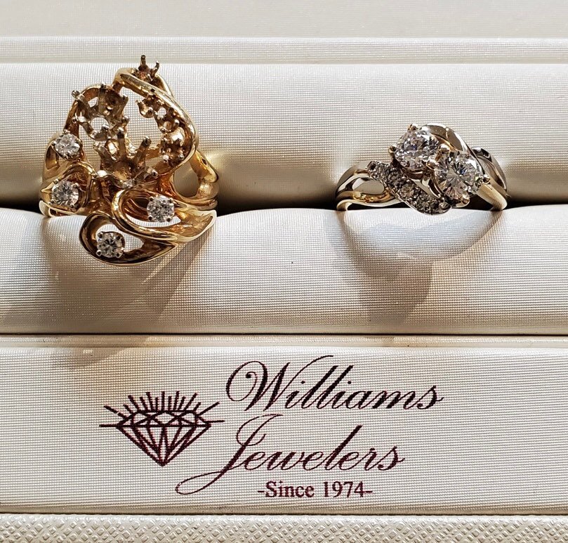 Have you seen a better before and after? This ring was transformed into a cherished heirloom brimming with memories and love. 💎✨
.
.
.
#HTimWilliams #Smallbusiness #Familyowned #Sandiegojeweler #Custom #Shoplocal #Timeless #Handcrafted #Jewelrylover